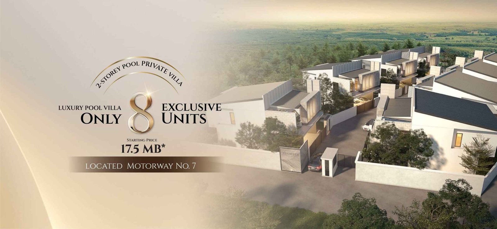 luxury pool villa located moterway No.7 - select sales center property pattaya