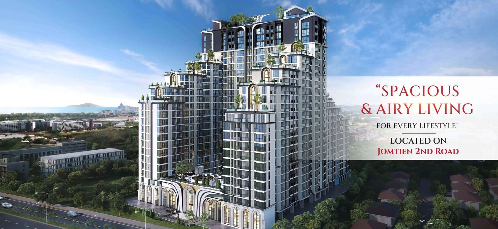 Embassy Life condominium project in Jomtien Pattaya spacious & airy living jomtien 2nd road - select sales center property pattaya