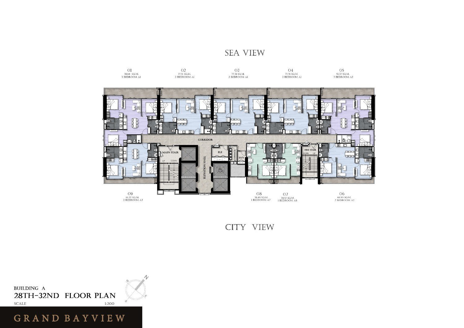 Building A - 28th-32nd Floor Plan