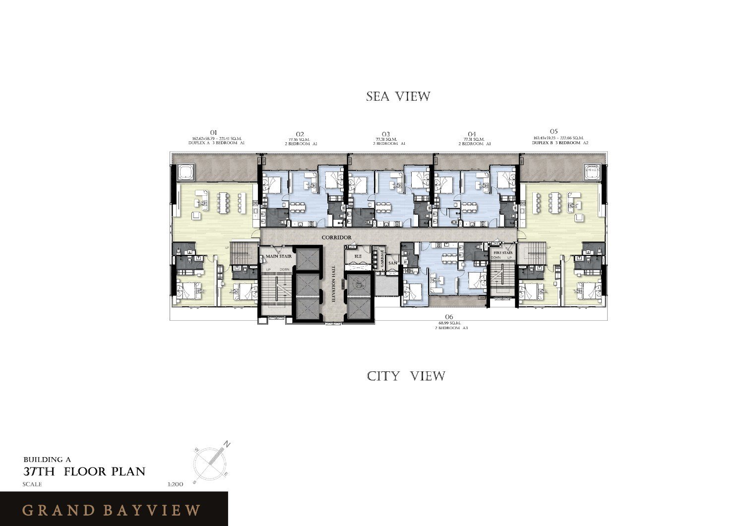 Building A - 37th Floor Plan