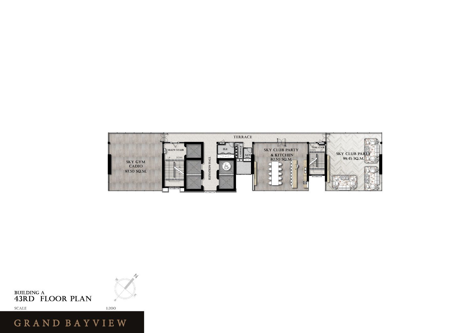 Building A - 43rd Floor Plan