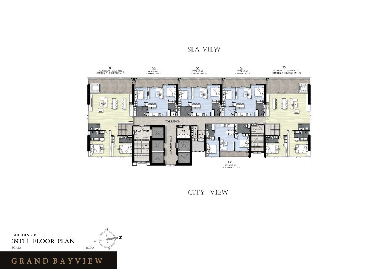 Building B - 39th Floor Plan