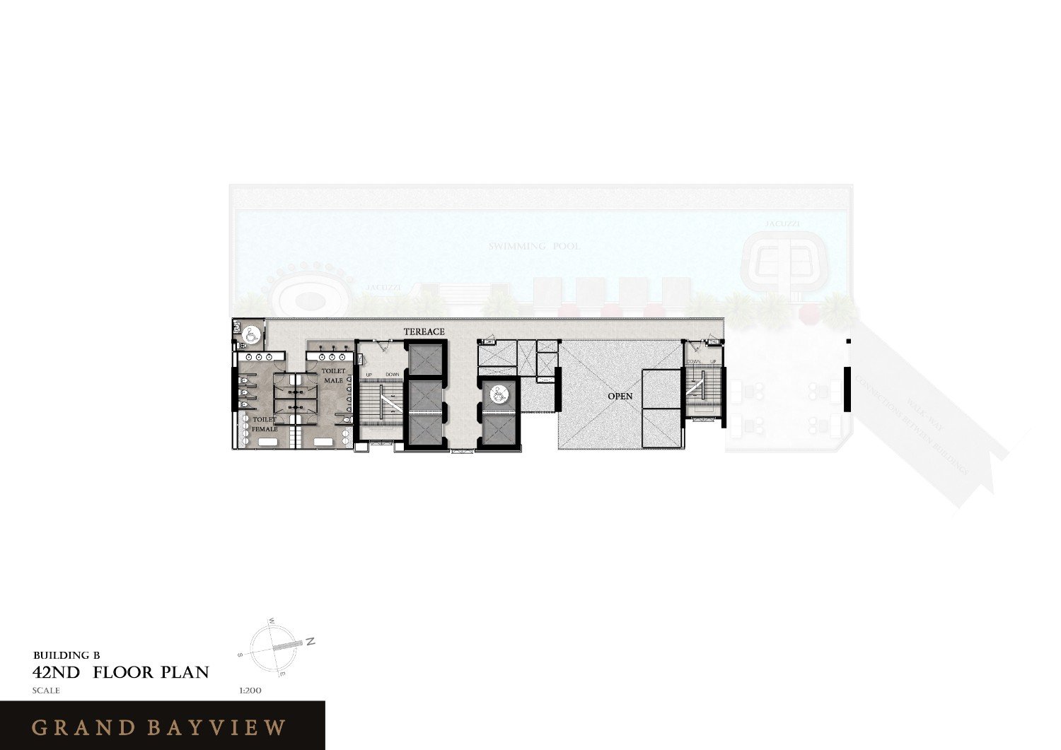Building B - 42nd Floor Plan