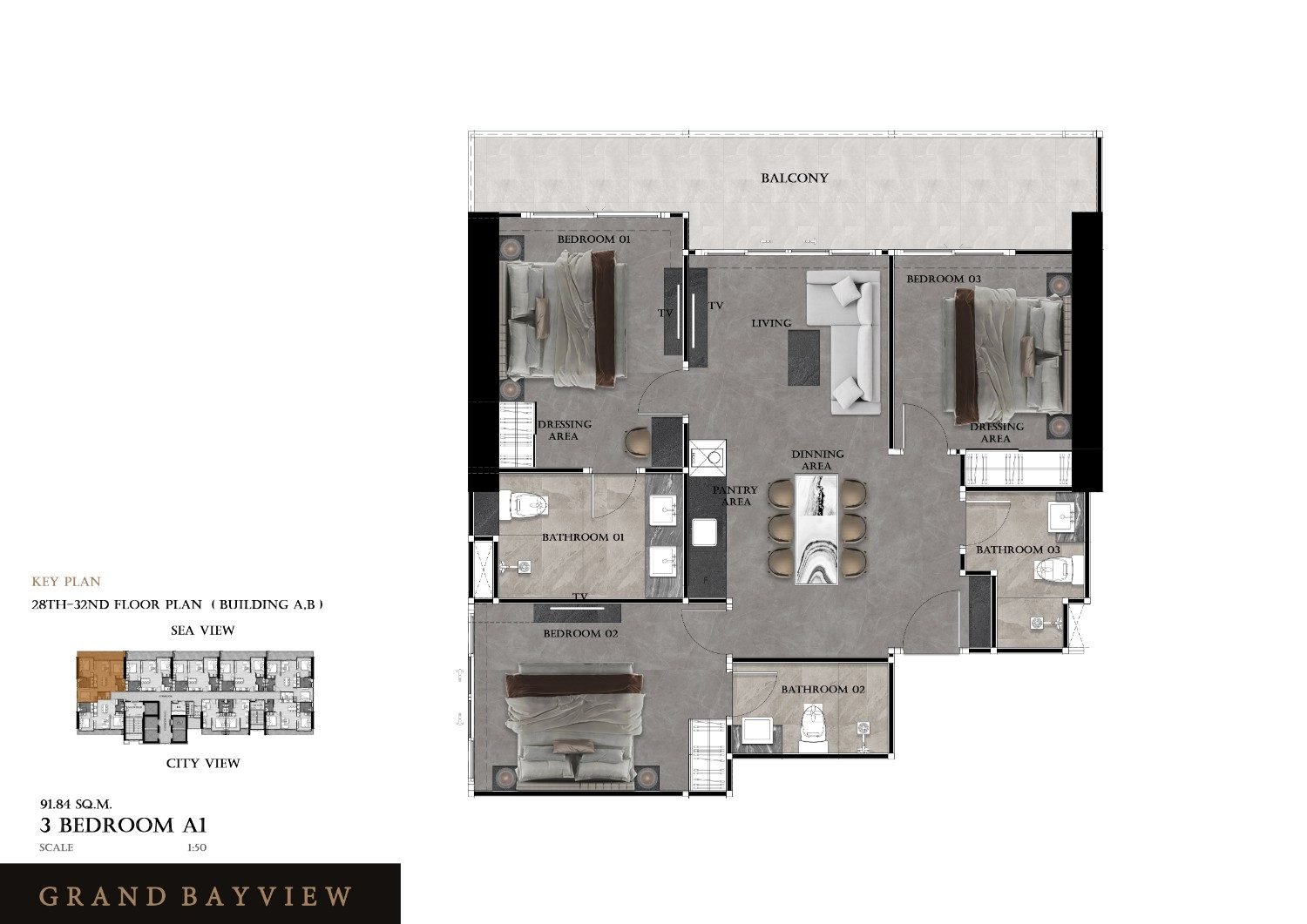 GBV 3-bedroom 93m²