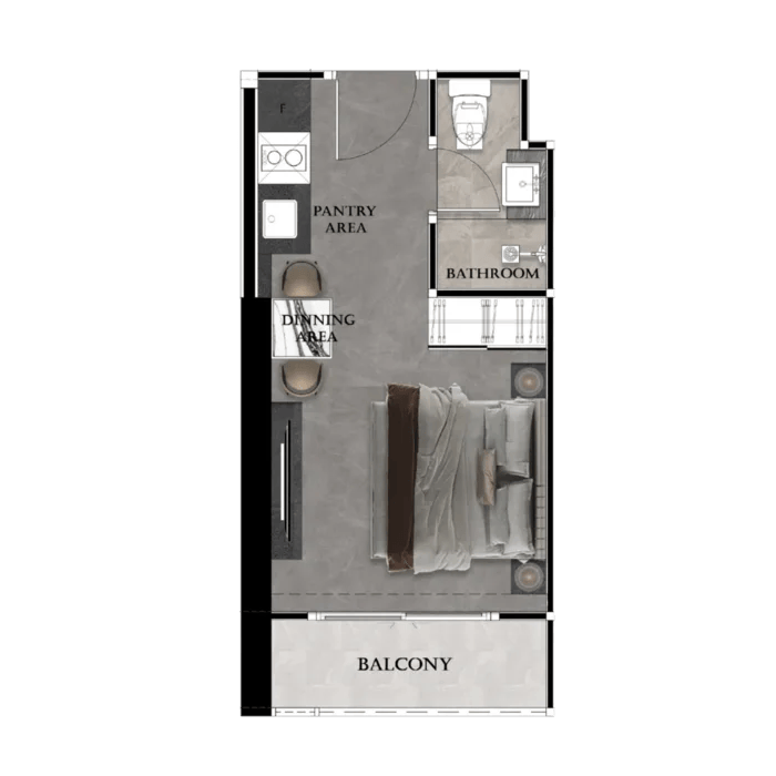 Grand Bay View Studio 23m²