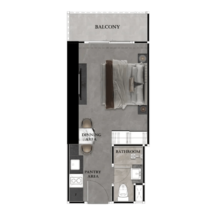 Grand Bay View Studio 26m²