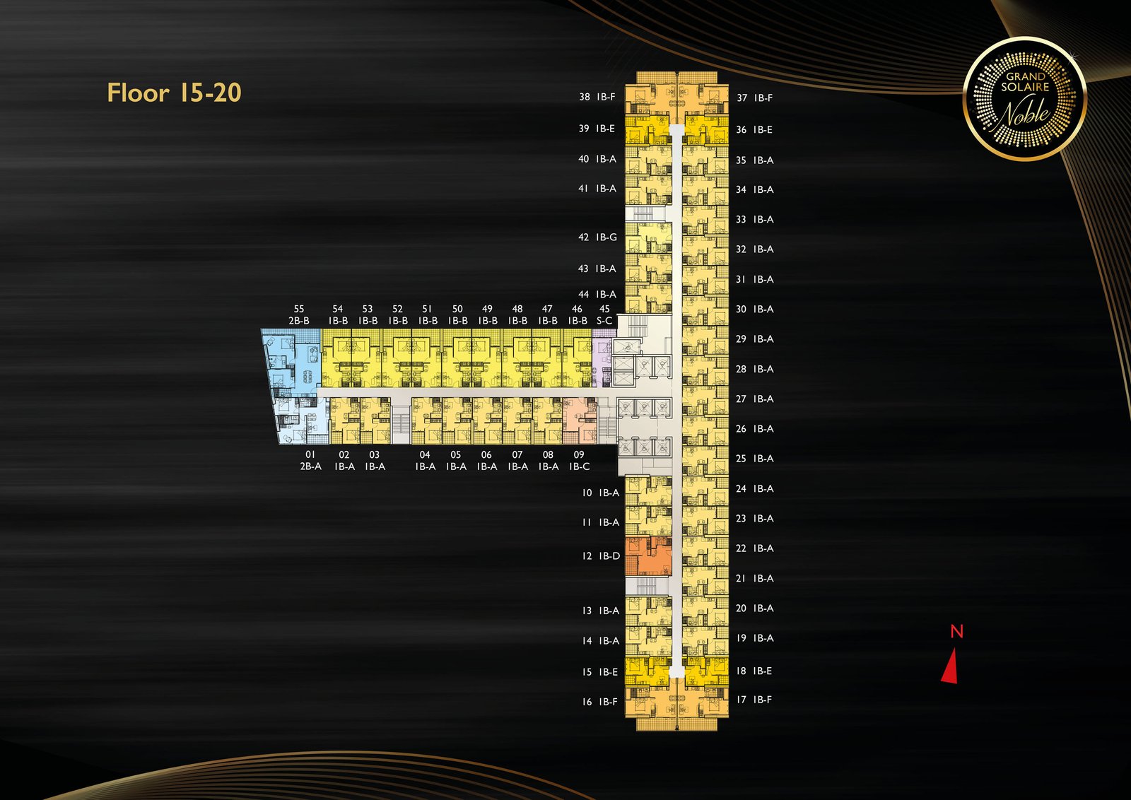 Grand Solaire Noble 74 Grand Solaire Noble Floor 15-20 - select property pattaya