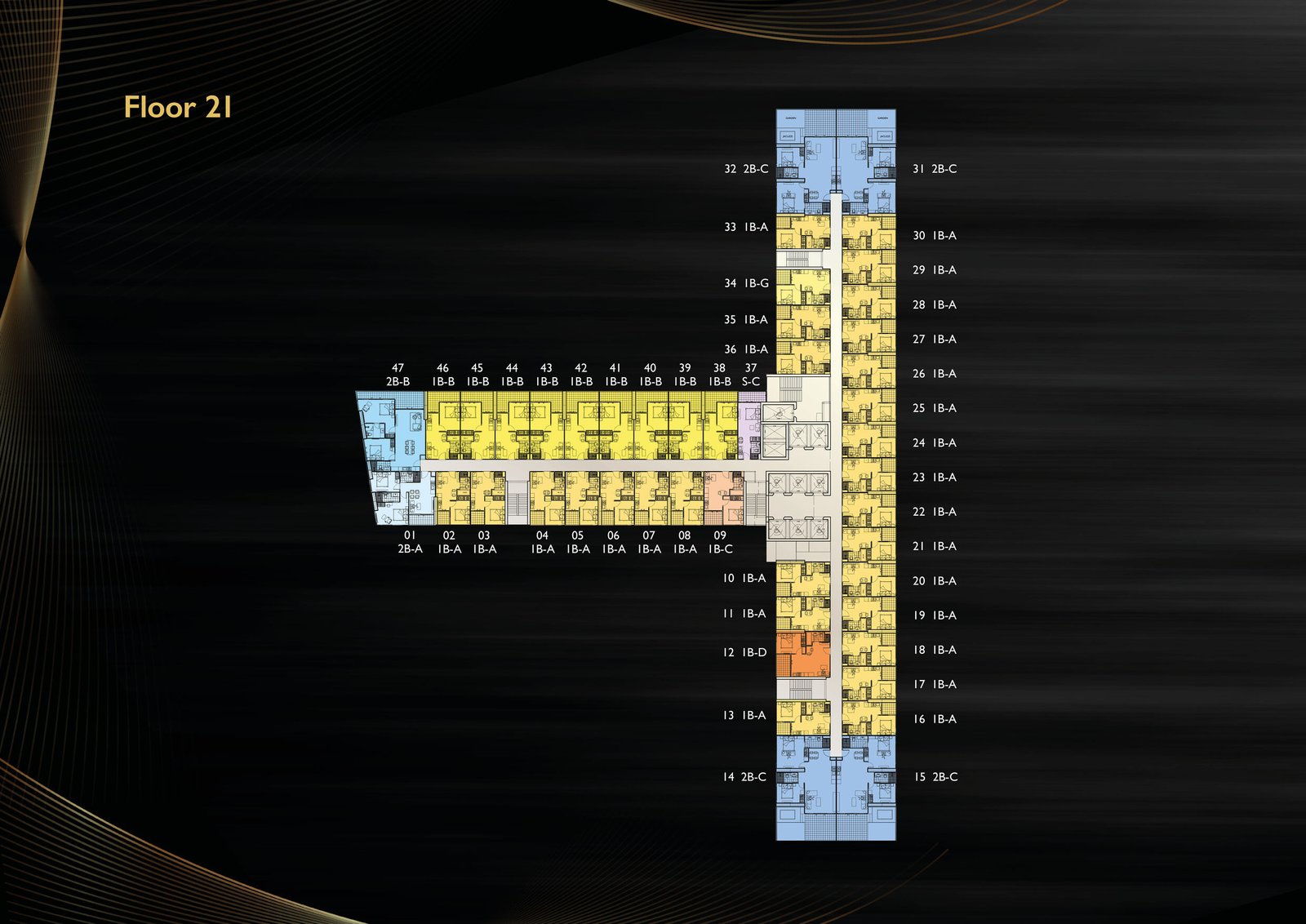 Grand Solaire Noble 75 Grand Solaire Noble Floor 21 - select property pattaya