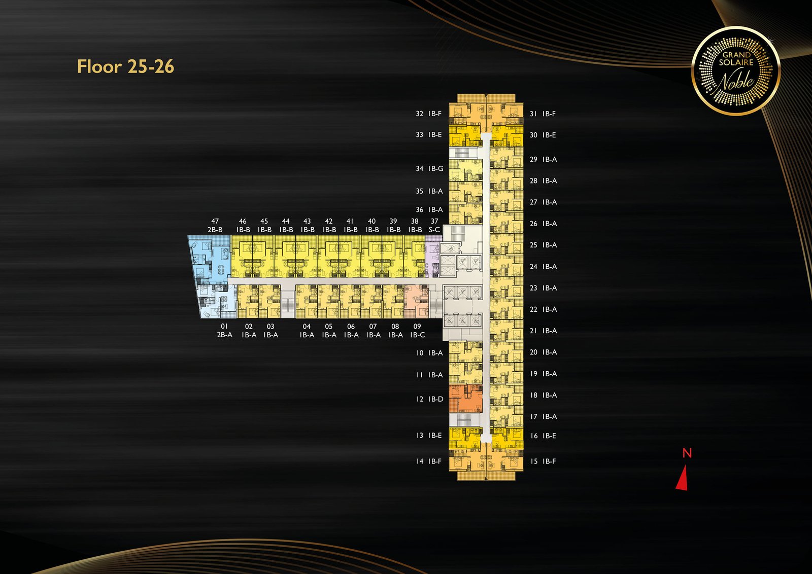 Grand Solaire Noble 78 Grand Solaire Noble Floor 25-26 - select property pattaya