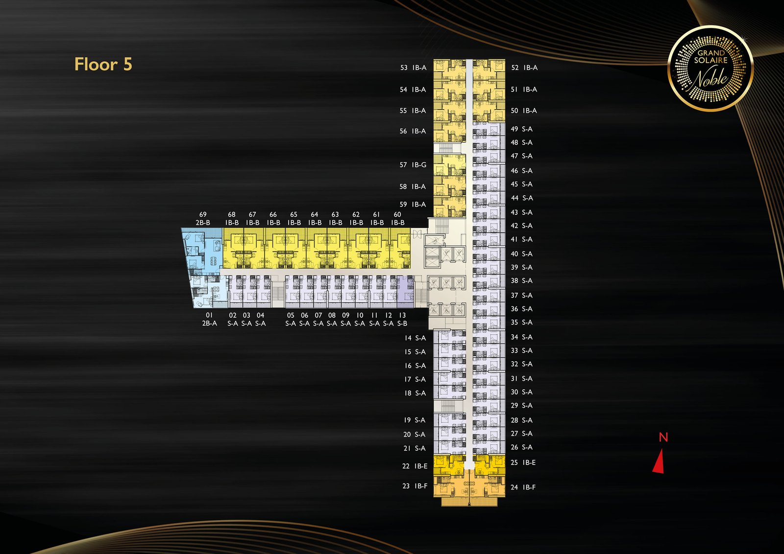 Grand Solaire Noble 72 Grand Solaire Noble Floor 5 - select property pattaya