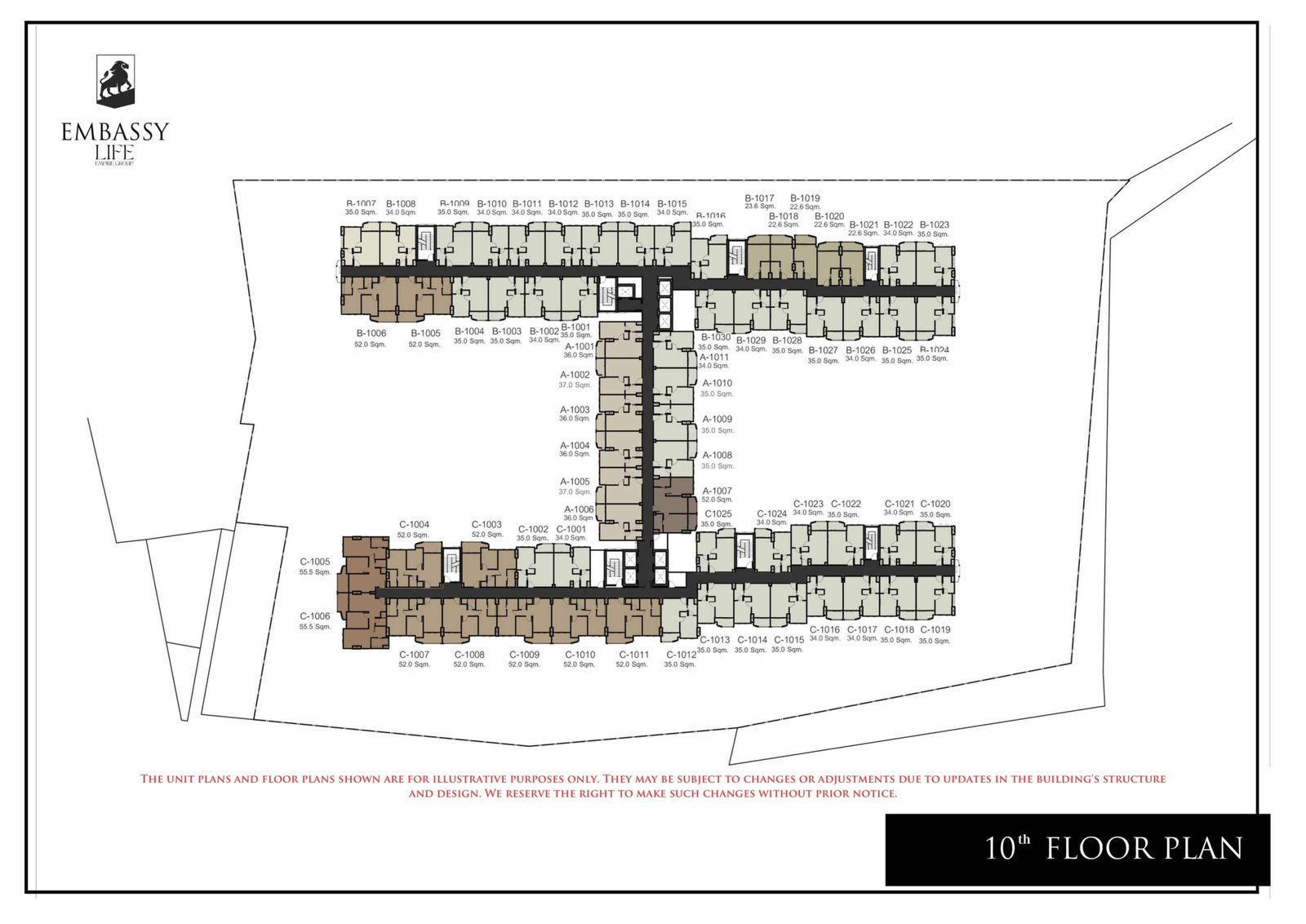 Embassy Life Condominium | Pattaya 97 Embassy Life condominium pattaya 10 floor plan - select property pattaya