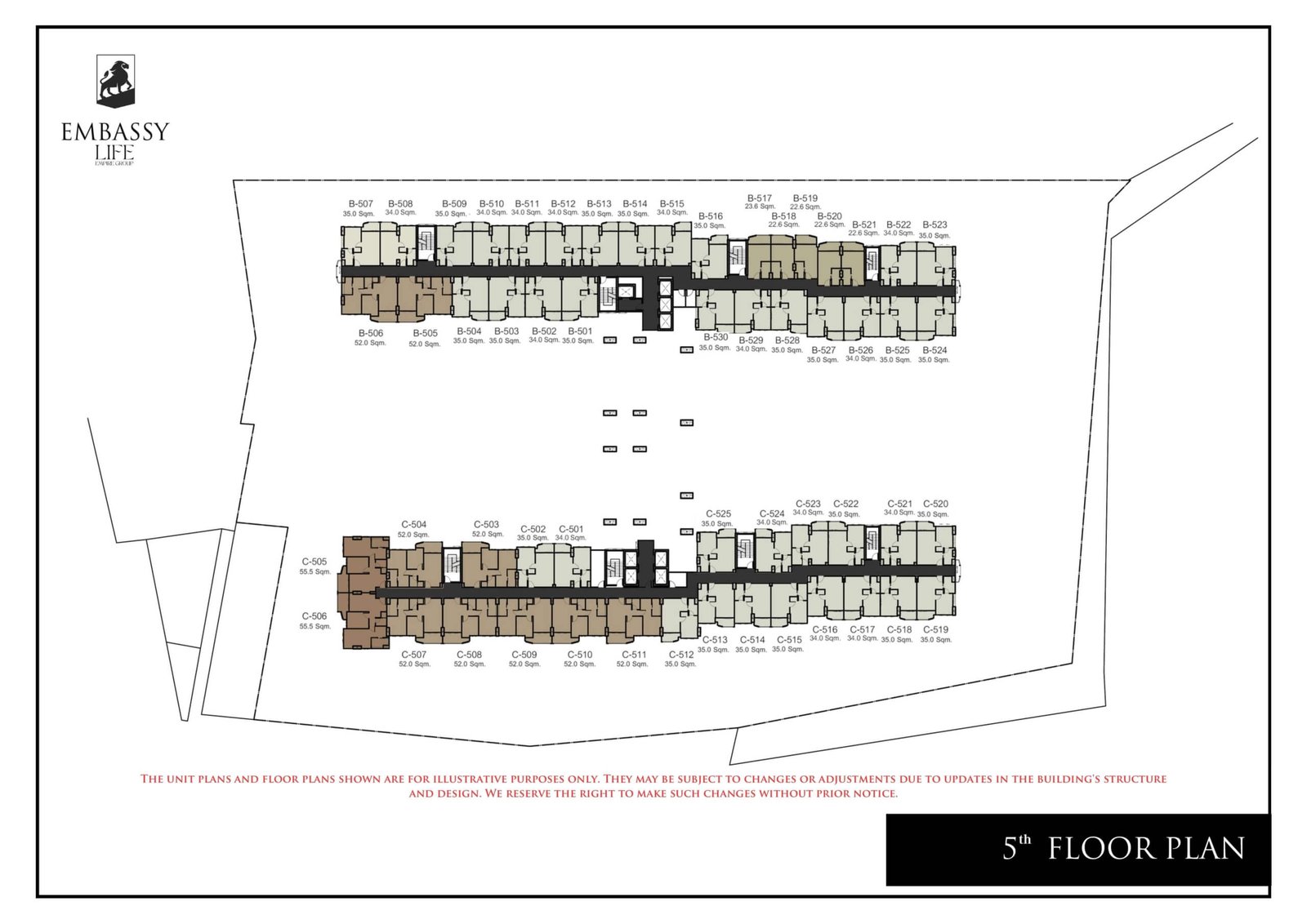 Embassy Life Condominium | Pattaya 92 Embassy Life condominium pattaya 5 floor plan - select property pattaya