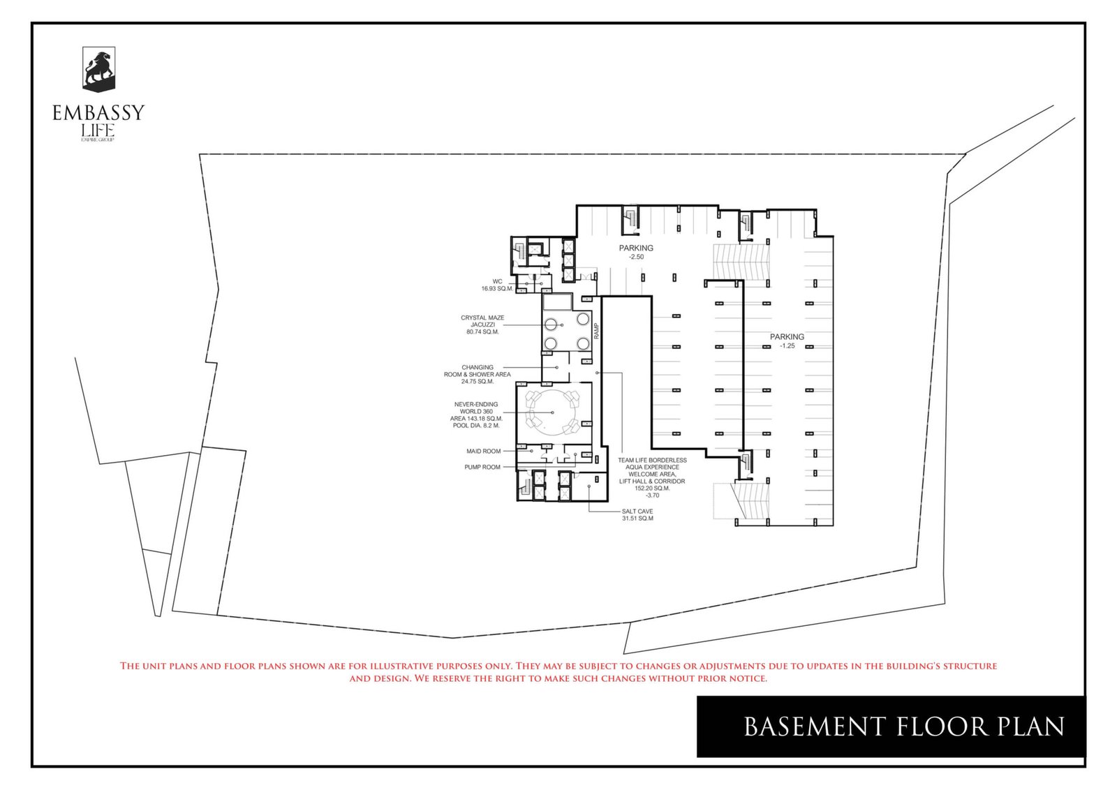 Embassy Life Condominium | Pattaya 87 Embassy Life condominium pattaya Basement floor plan - select property pattaya