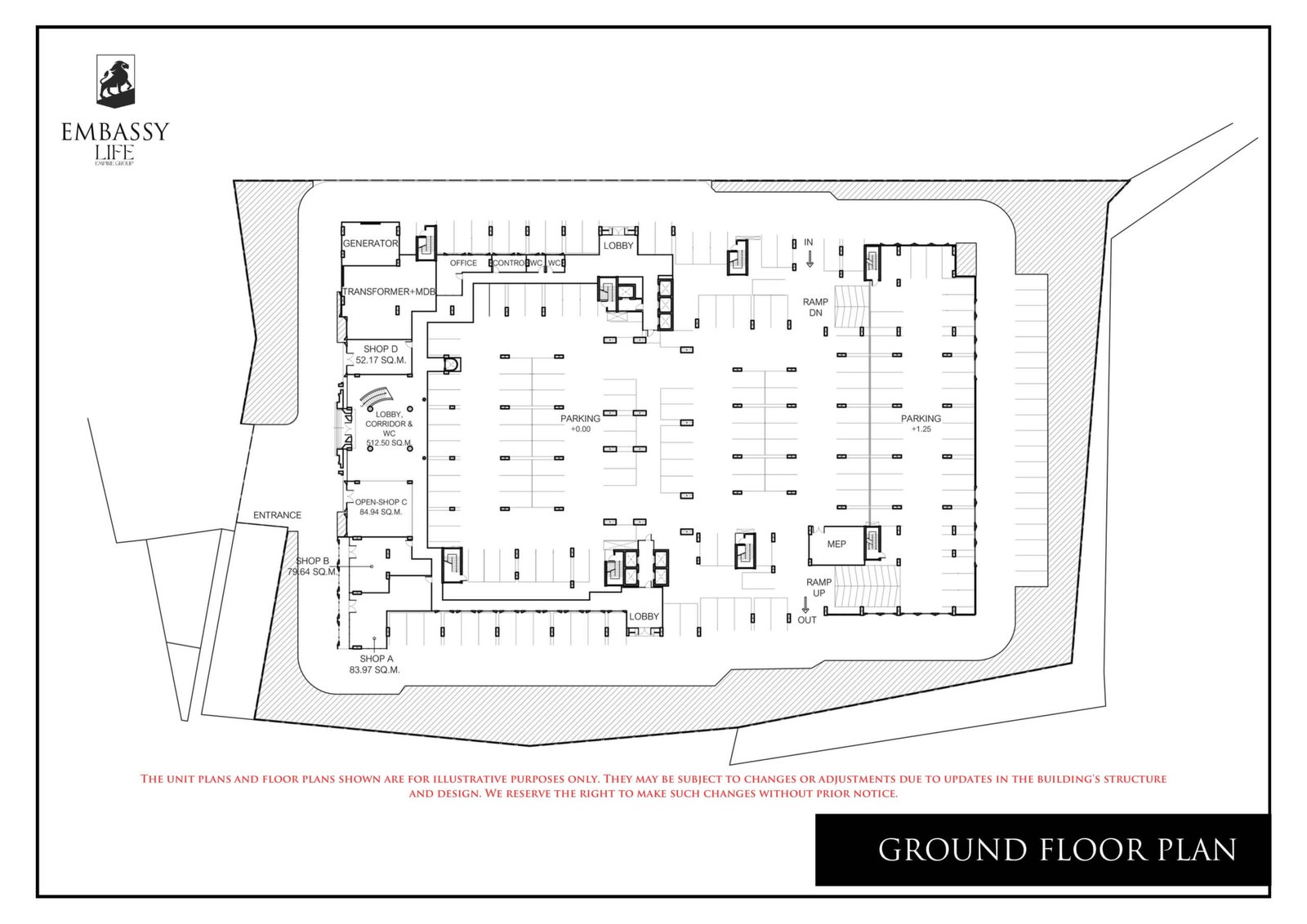 Embassy Life Condominium | Pattaya 88 Embassy Life condominium pattaya Ground floor plan - select property pattaya