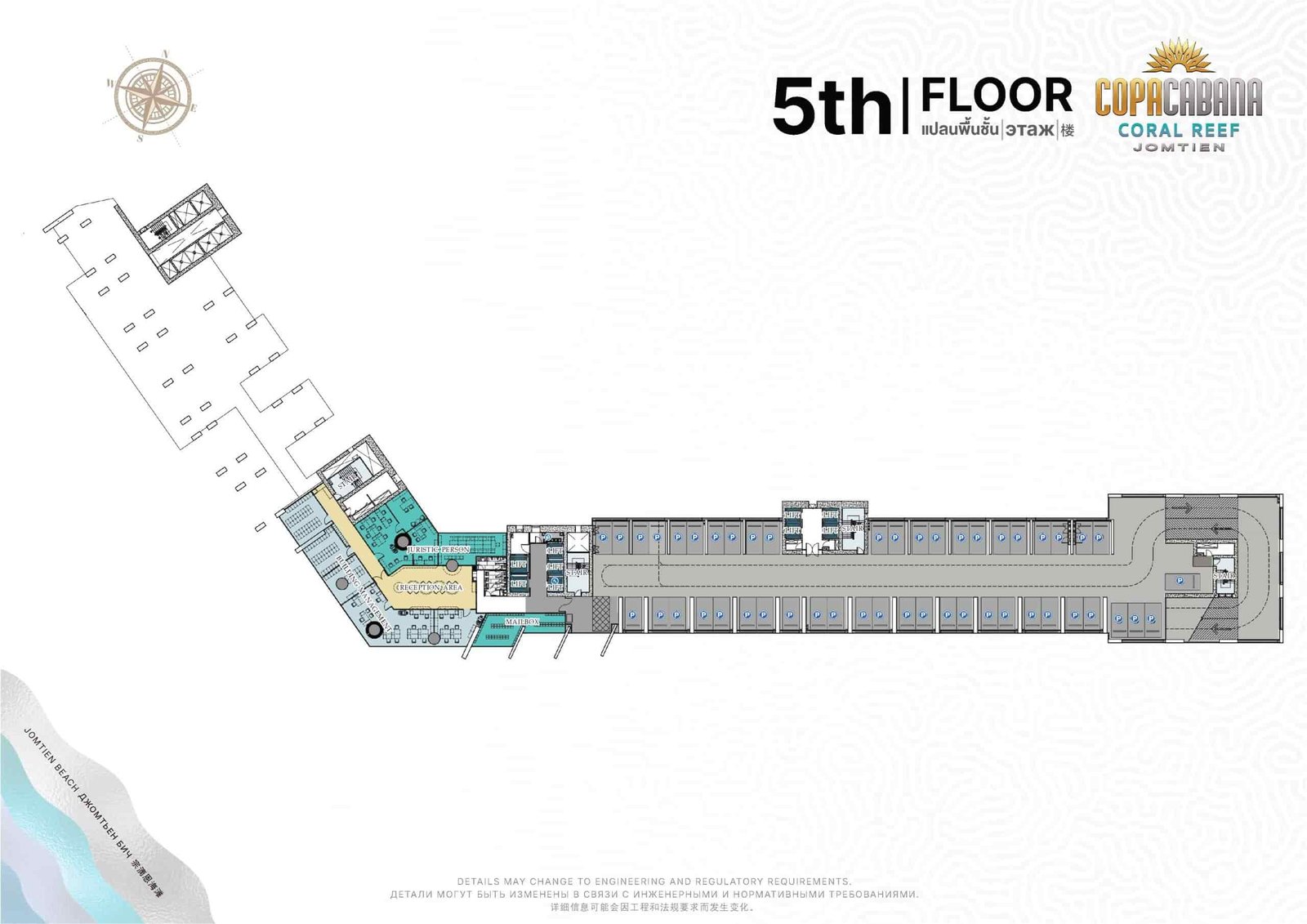 Copacabana-Coral-Reef-condo-jomtien-5th-Floor-Plan-select-property-pattaya
