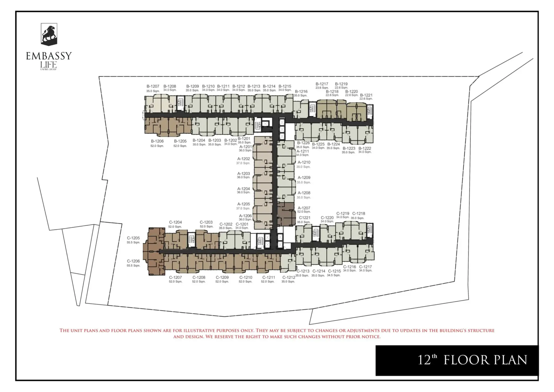 Embassy-Life-condominium-pattaya-12-floor-plan-select-property-pattaya