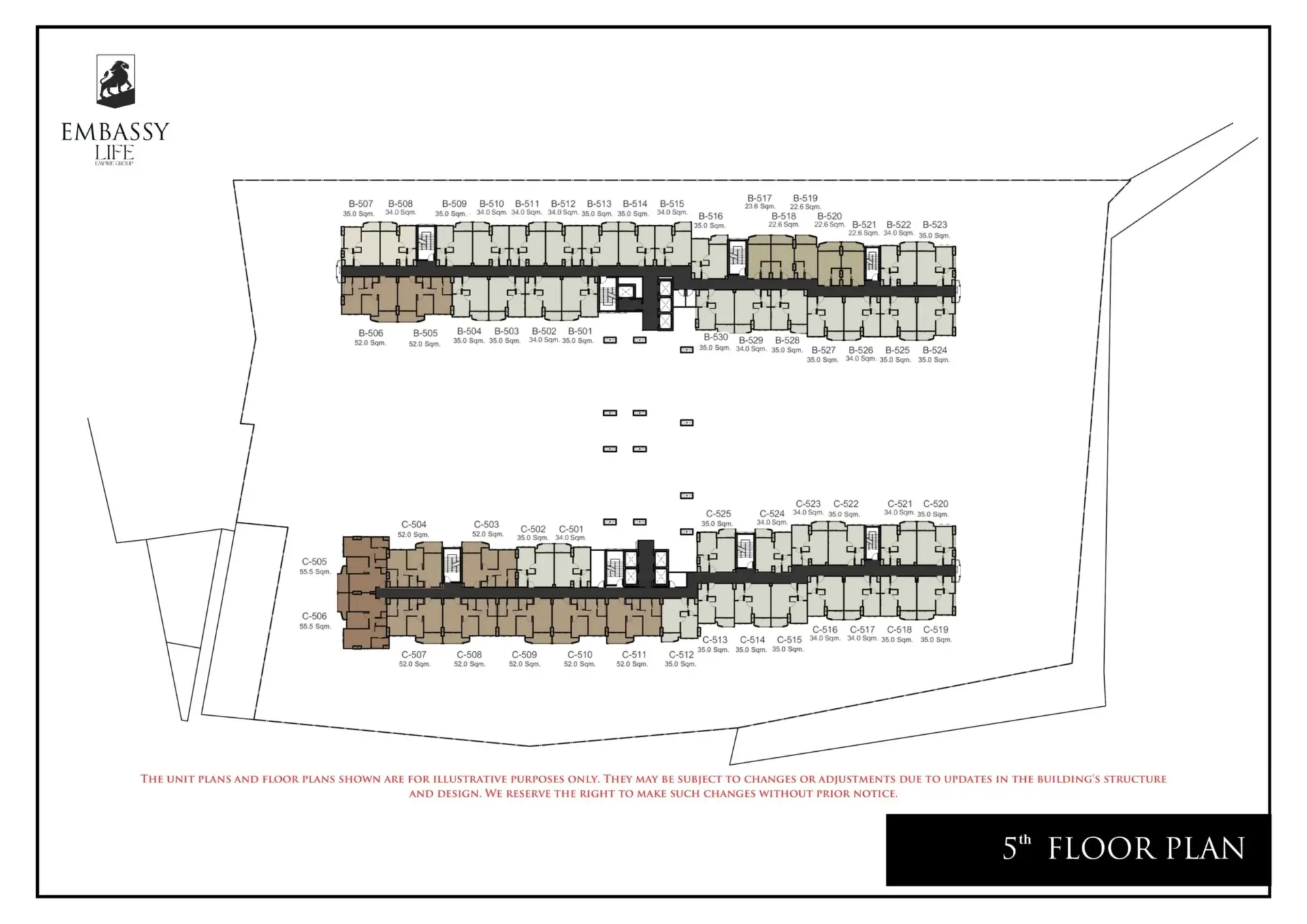 Embassy-Life-condominium-pattaya-5-floor-plan-select-property-pattaya