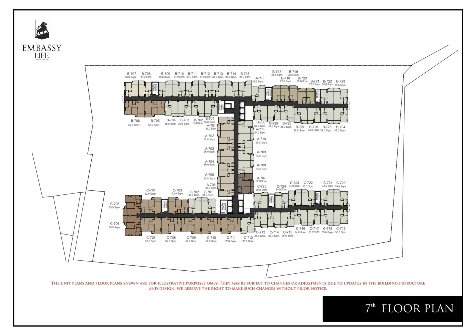 Embassy-Life-condominium-pattaya-7-floor-plan-select-property-pattaya