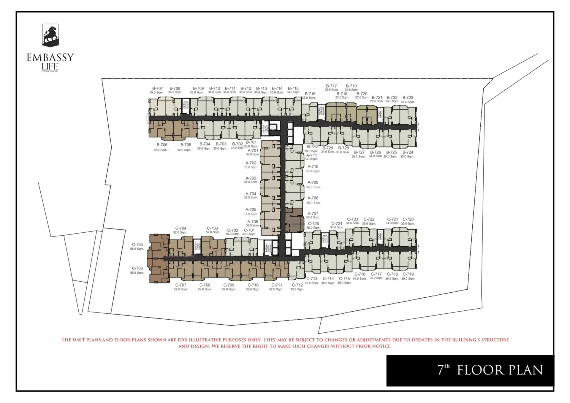 Embassy-Life-condominium-pattaya-7-floor-plan-select-property-pattaya