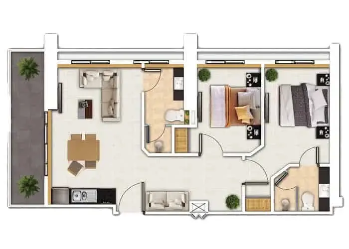 2 Bedroom Suite
