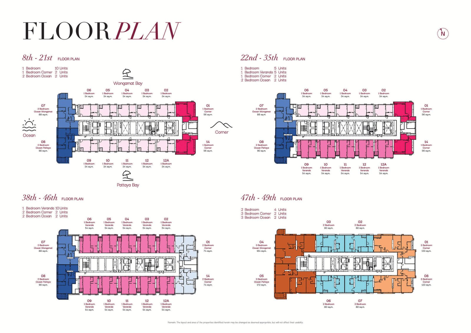 ONCE-Wongamat-floor-plan-Select-property-pattaya-3