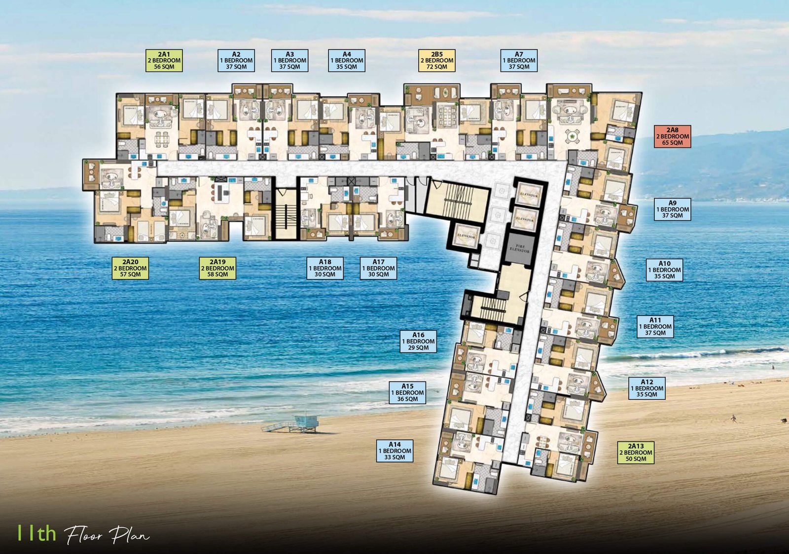 The-Riviera-Santa-Monica-11th-floor-plan-select-property-pattaya