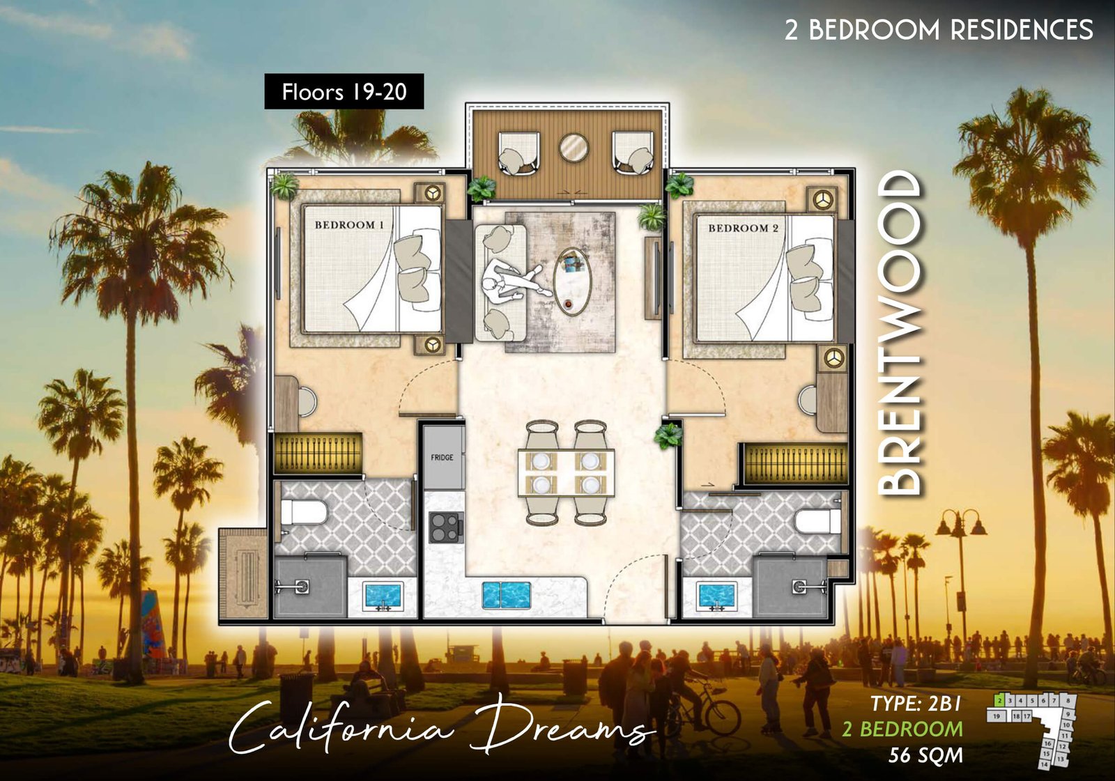 The-Riviera-Santa-Monica-brenwood-type-2B1-2-bedroom-plan-select-property-pattaya