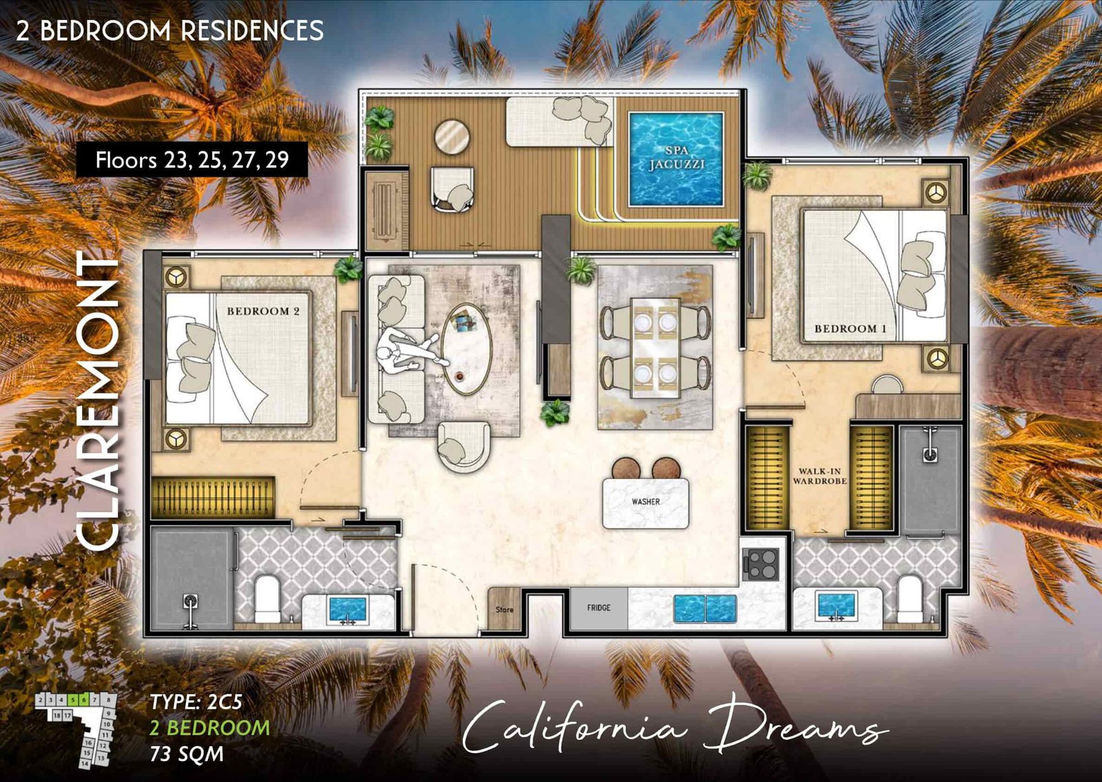 The-Riviera-Santa-Monica-claremont-type-2C5-2-bedroom-plan-select-property-pattaya