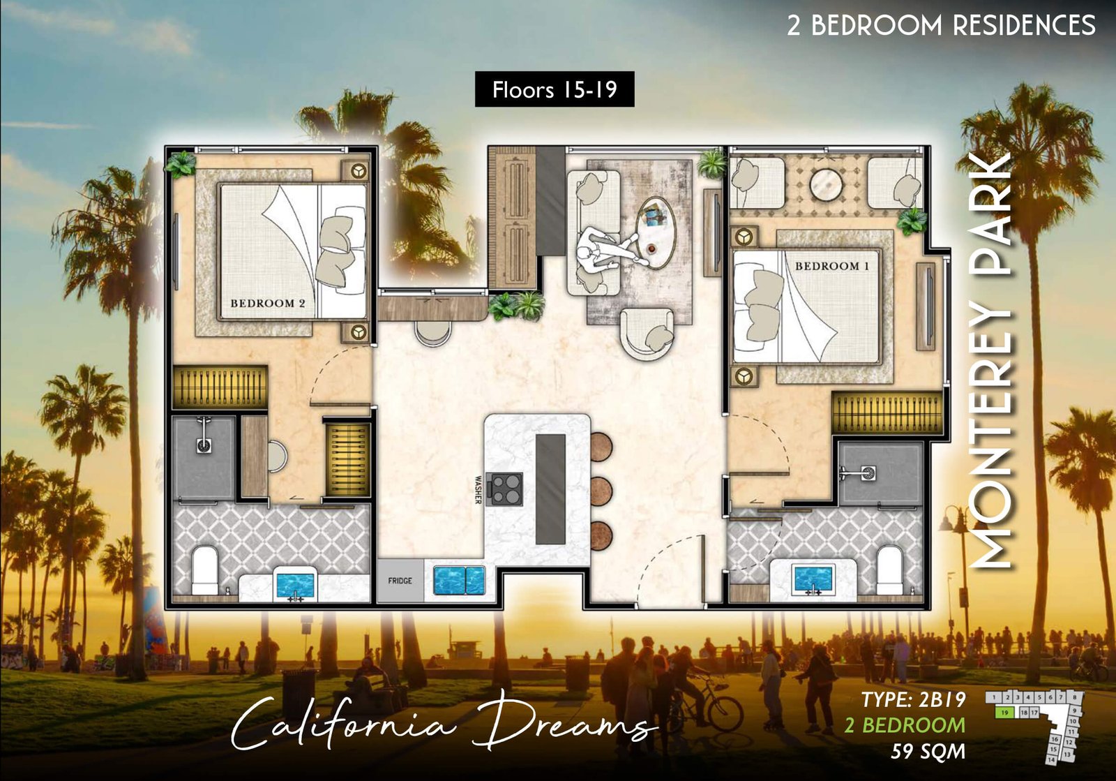 The-Riviera-Santa-Monica-monterey-park-type-2B19-2-bedroom-plan-select-property-pattaya