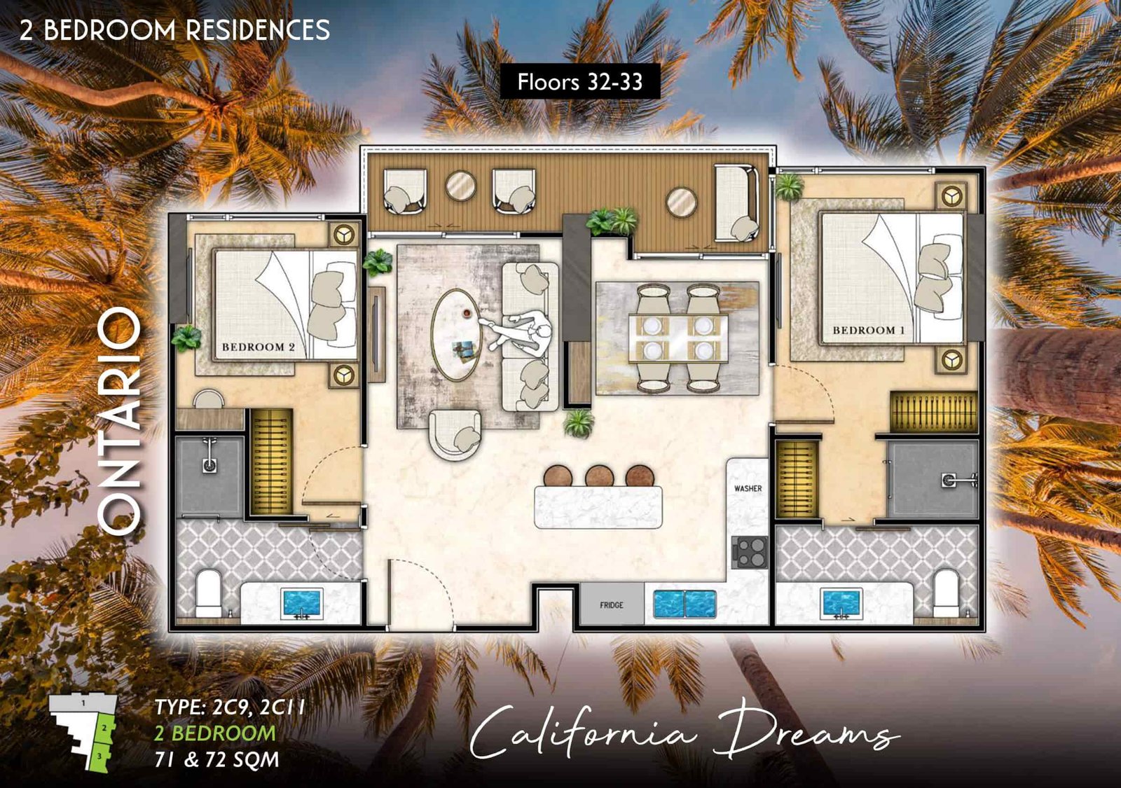 The-Riviera-Santa-Monica-otario-type-2C92C11-2-bedroom-plan-select-property-pattaya