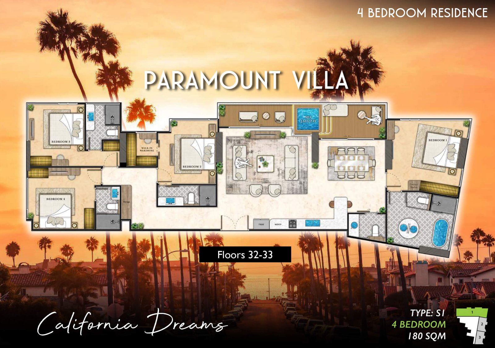 The-Riviera-Santa-Monica-paramount-villa-type-S1-4-bedroom-plan-select-property-pattaya