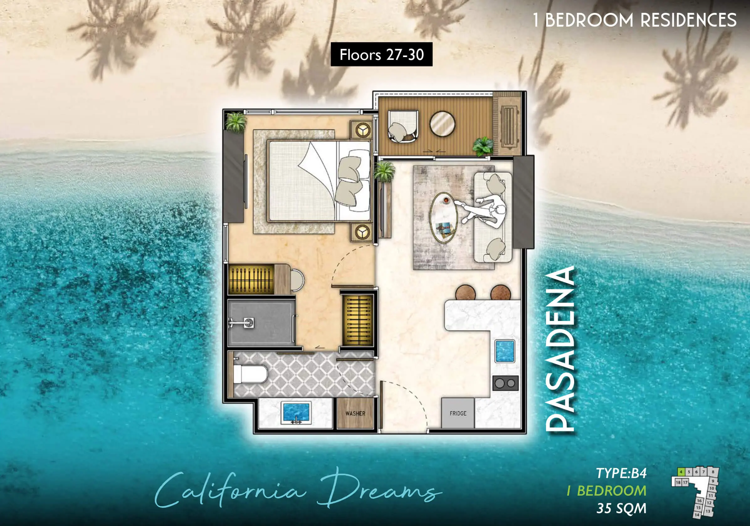 The-Riviera-Santa-Monica-pasadena-type-B4-1-bedroom-plan-select-property-pattaya