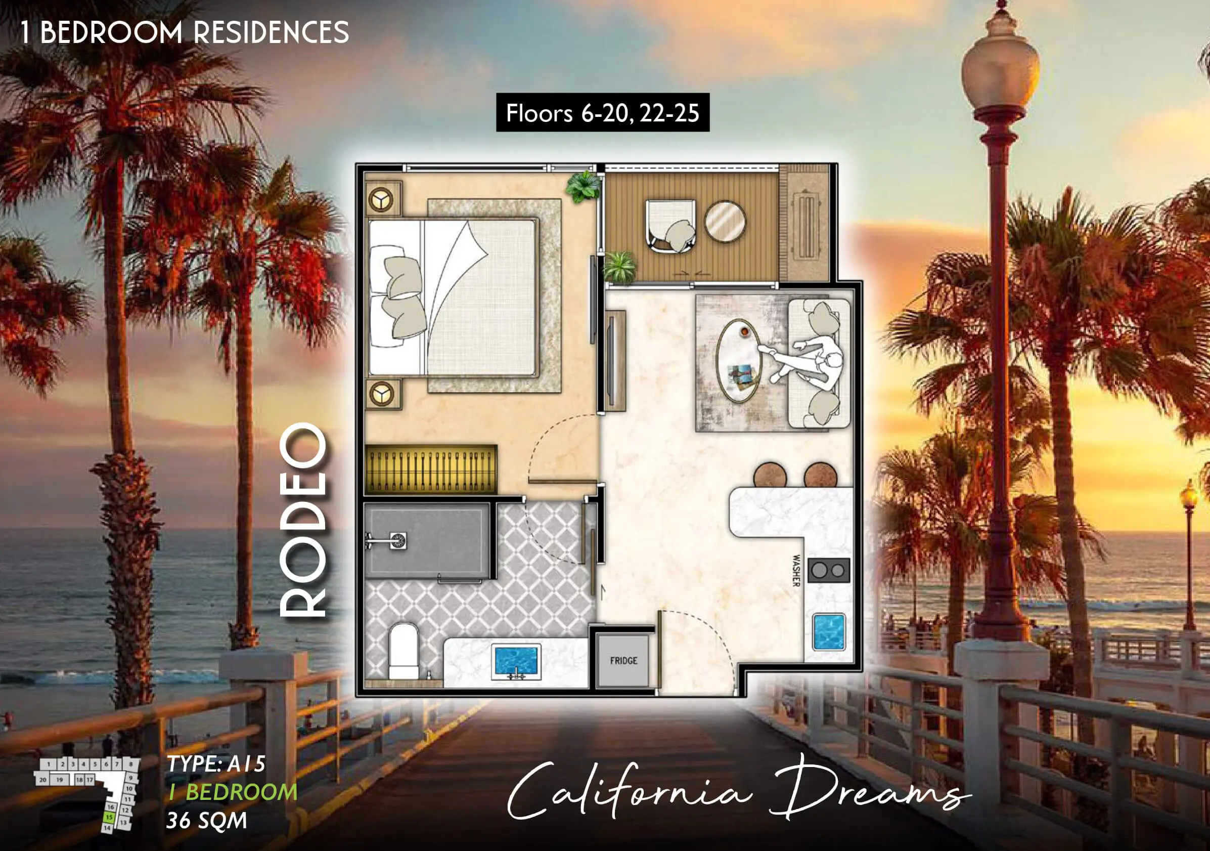 The-Riviera-Santa-Monica-rodeo-type-A15-1-bedroom-plan-select-property-pattaya