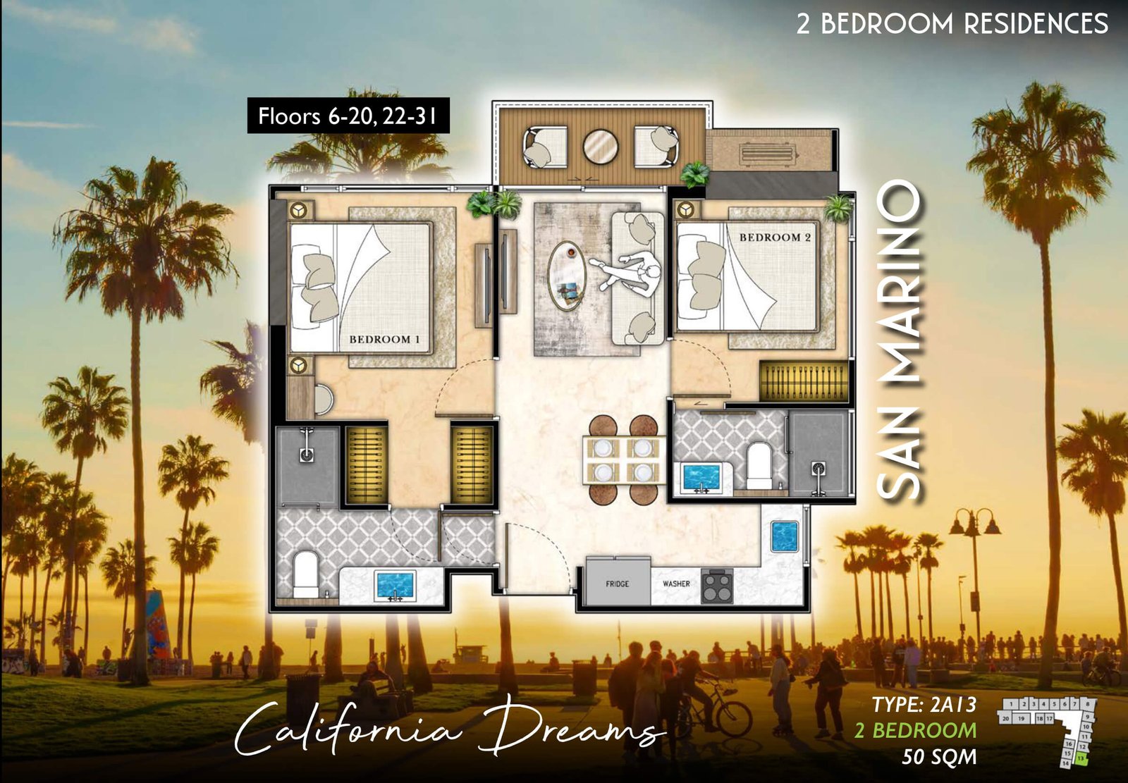 The-Riviera-Santa-Monica-san-marino-type-2A13-2-bedroom-plan-select-property-pattaya