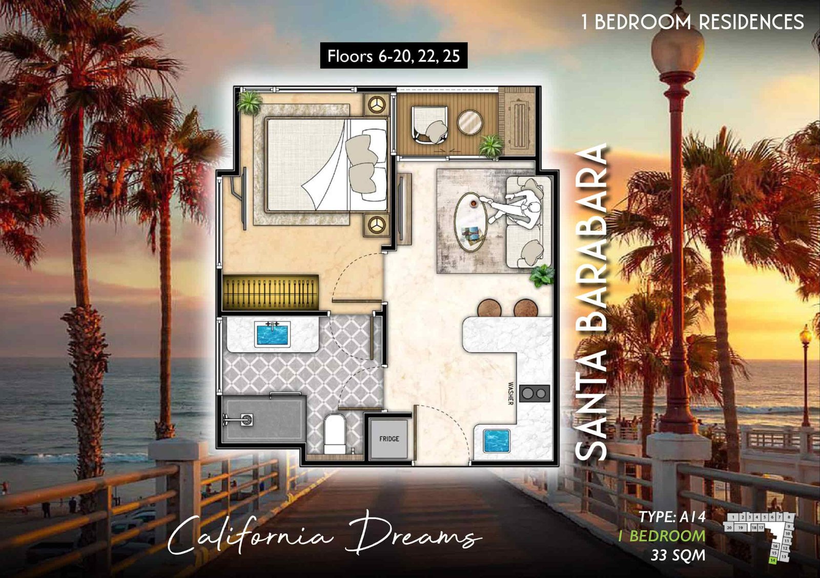 The-Riviera-Santa-Monica-santa-barabara-type-A14-1-bedroom-plan-select-property-pattaya
