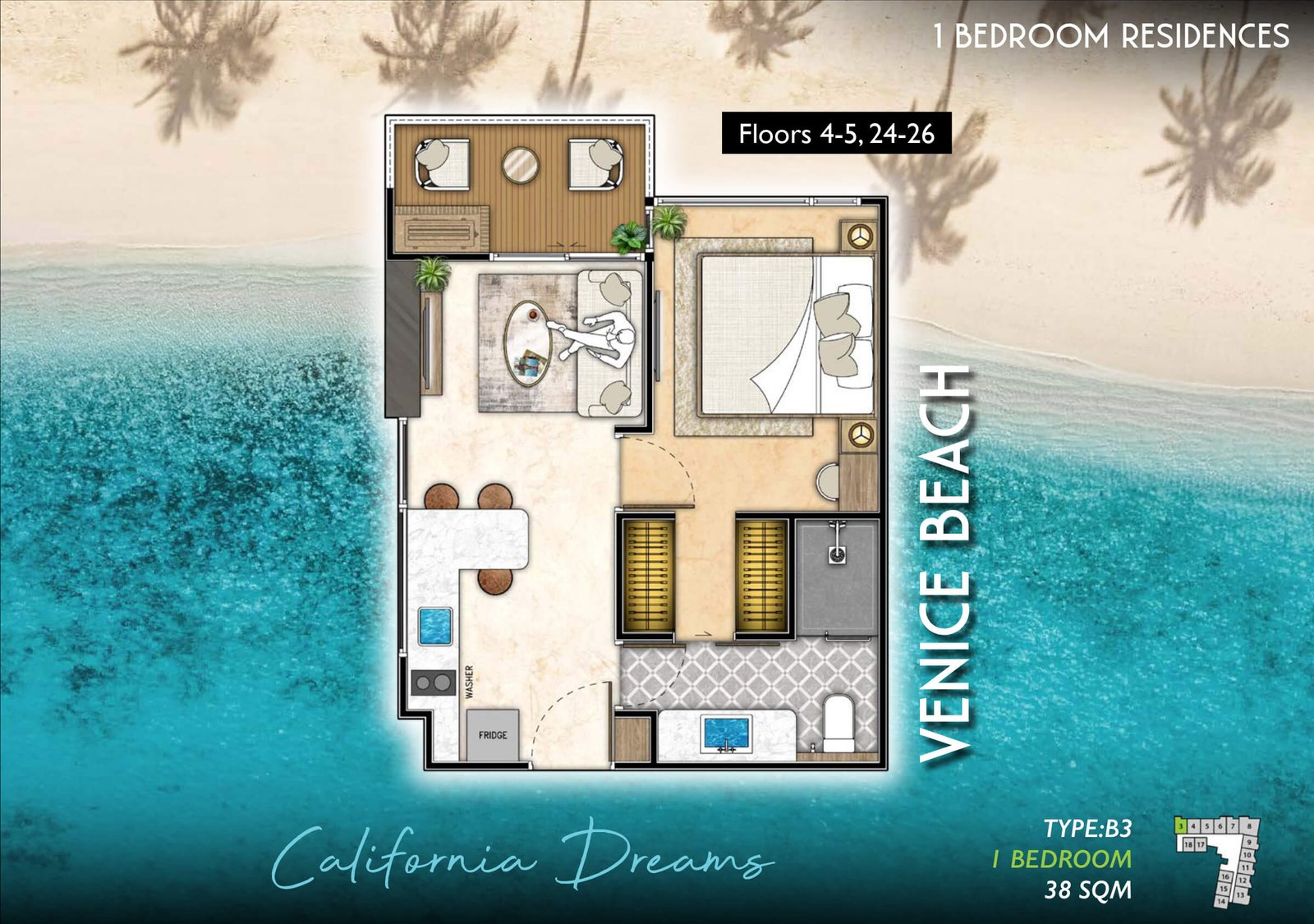 The-Riviera-Santa-Monica-venice-beach-type-B3-1-bedroom-plan-select-property-pattaya
