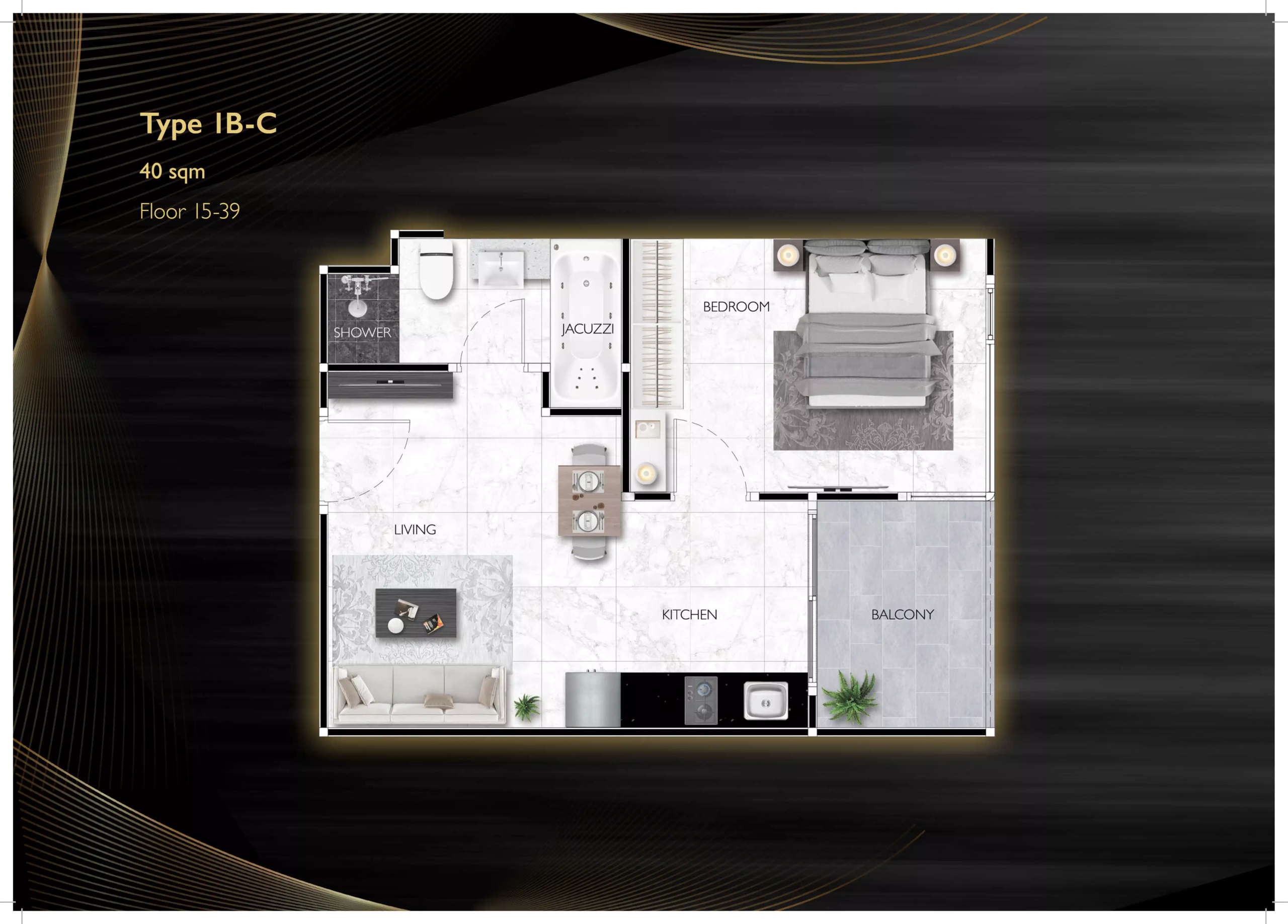 grand solaire noble 1 bedroom - B 40 sqm I5-39 - select property