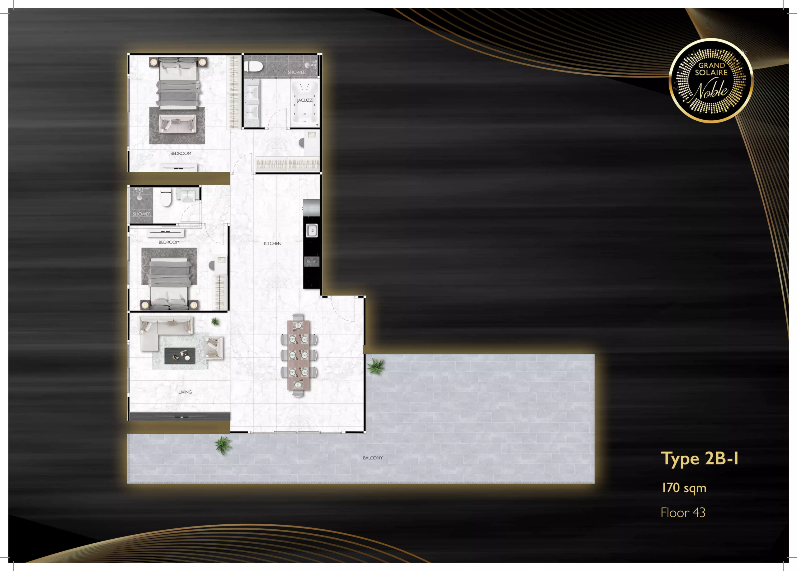 grand solaire noble 2 bedroom - I 170 sqm F43 - select property