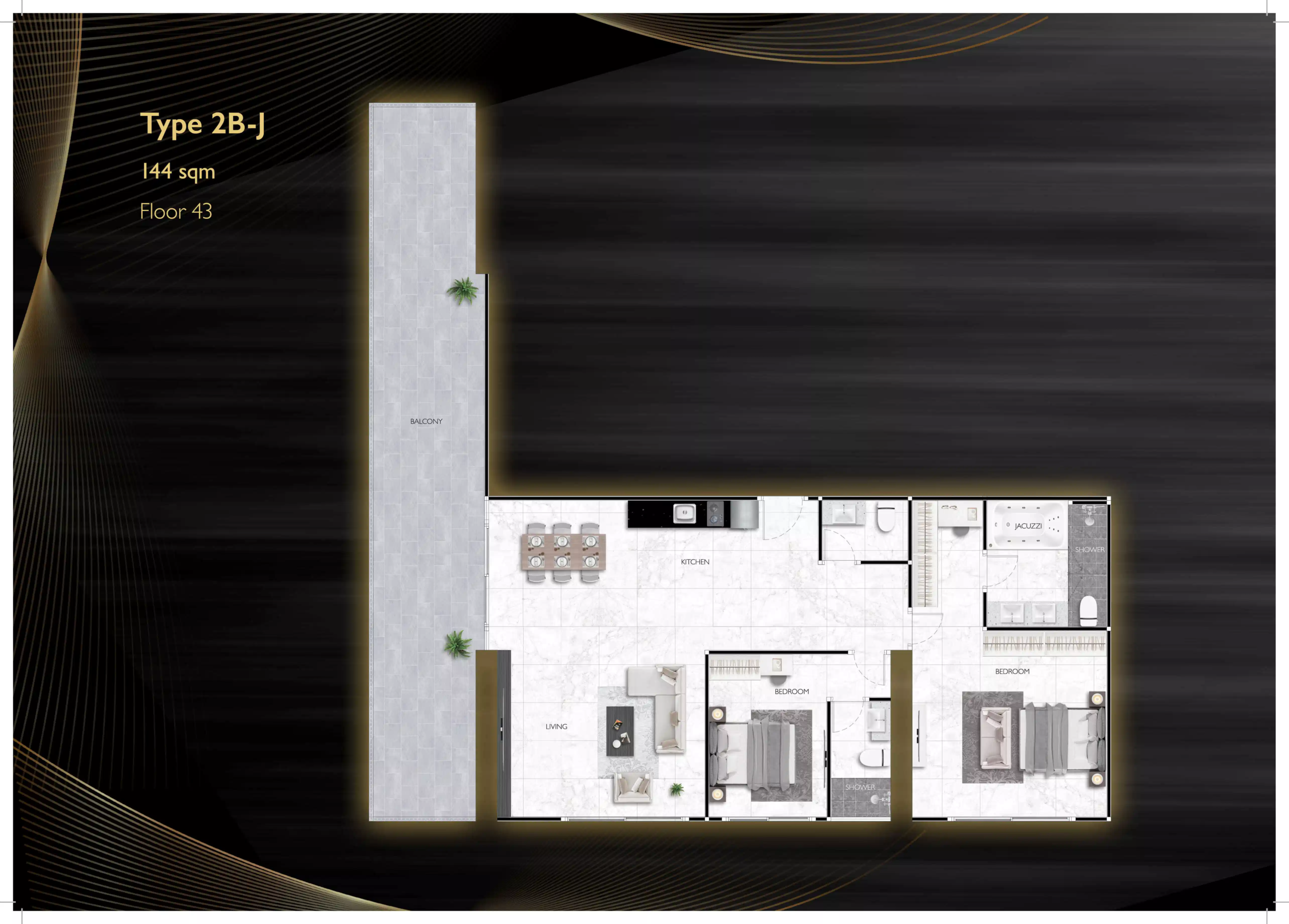 grand solaire noble 2 bedroom - J 144 sqm F43 - select property