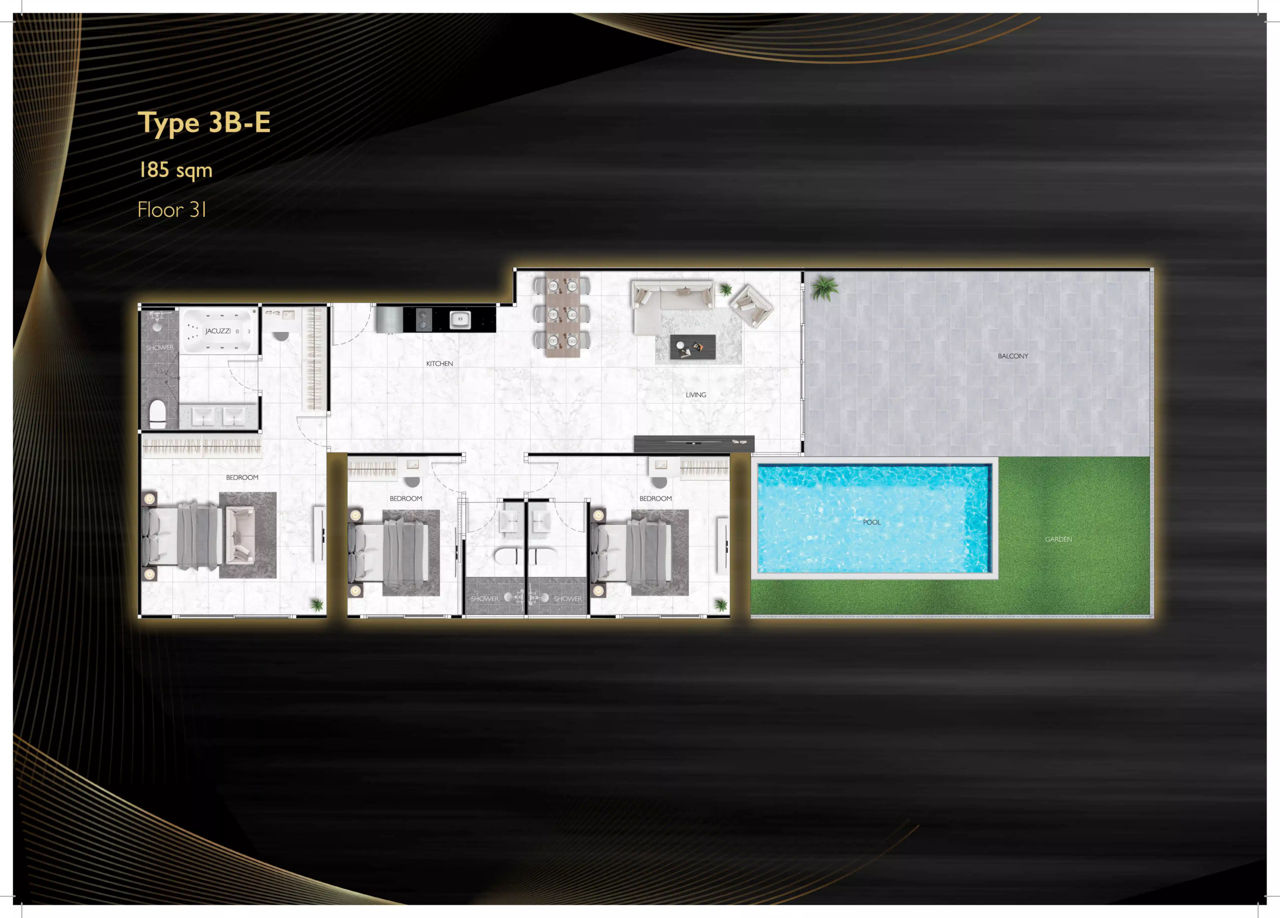 grand solaire noble 3 bedroom - E 185 sqm F31 - select property