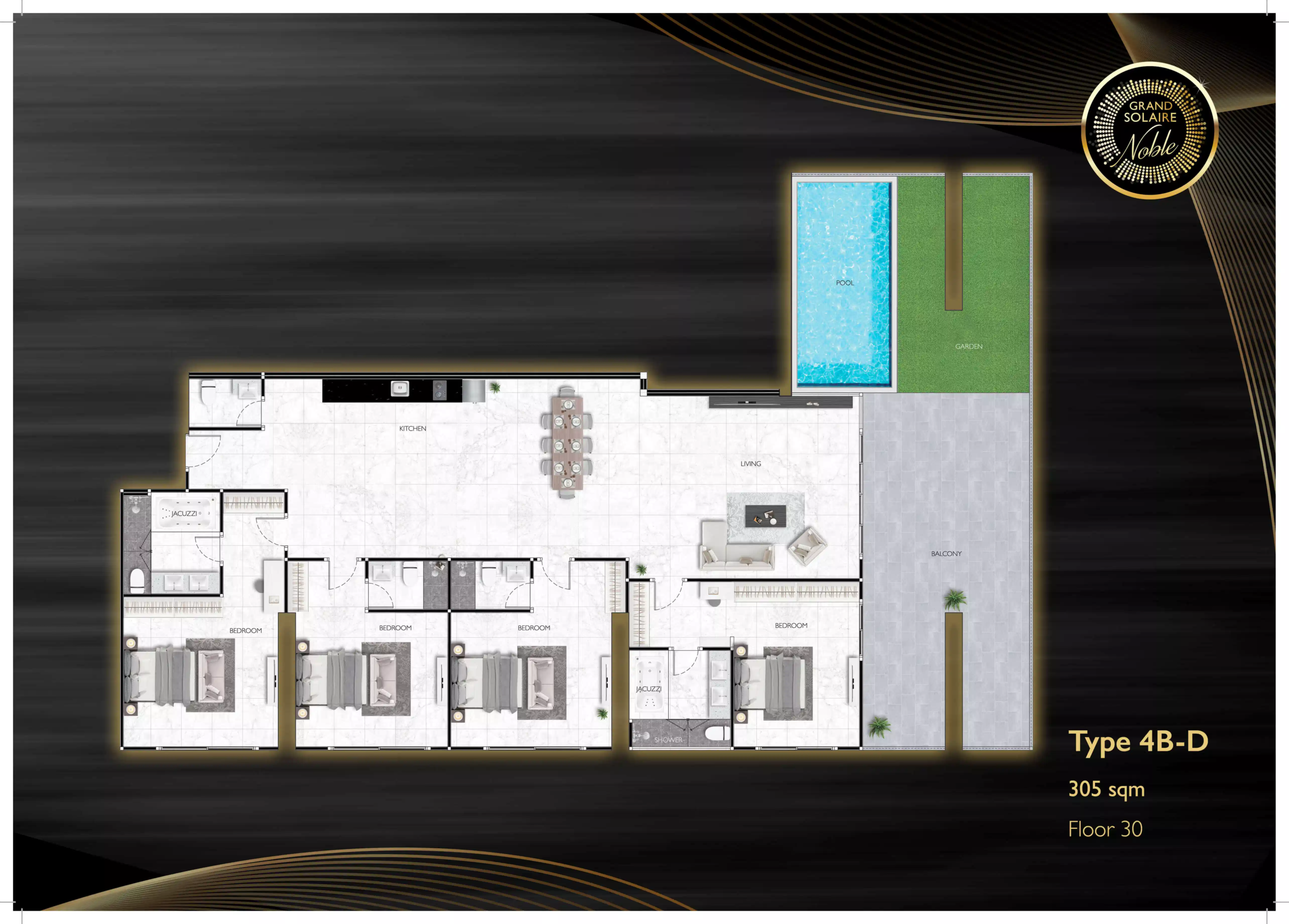 grand solaire noble 4 bedroom - D 305 sqm F30 - select property