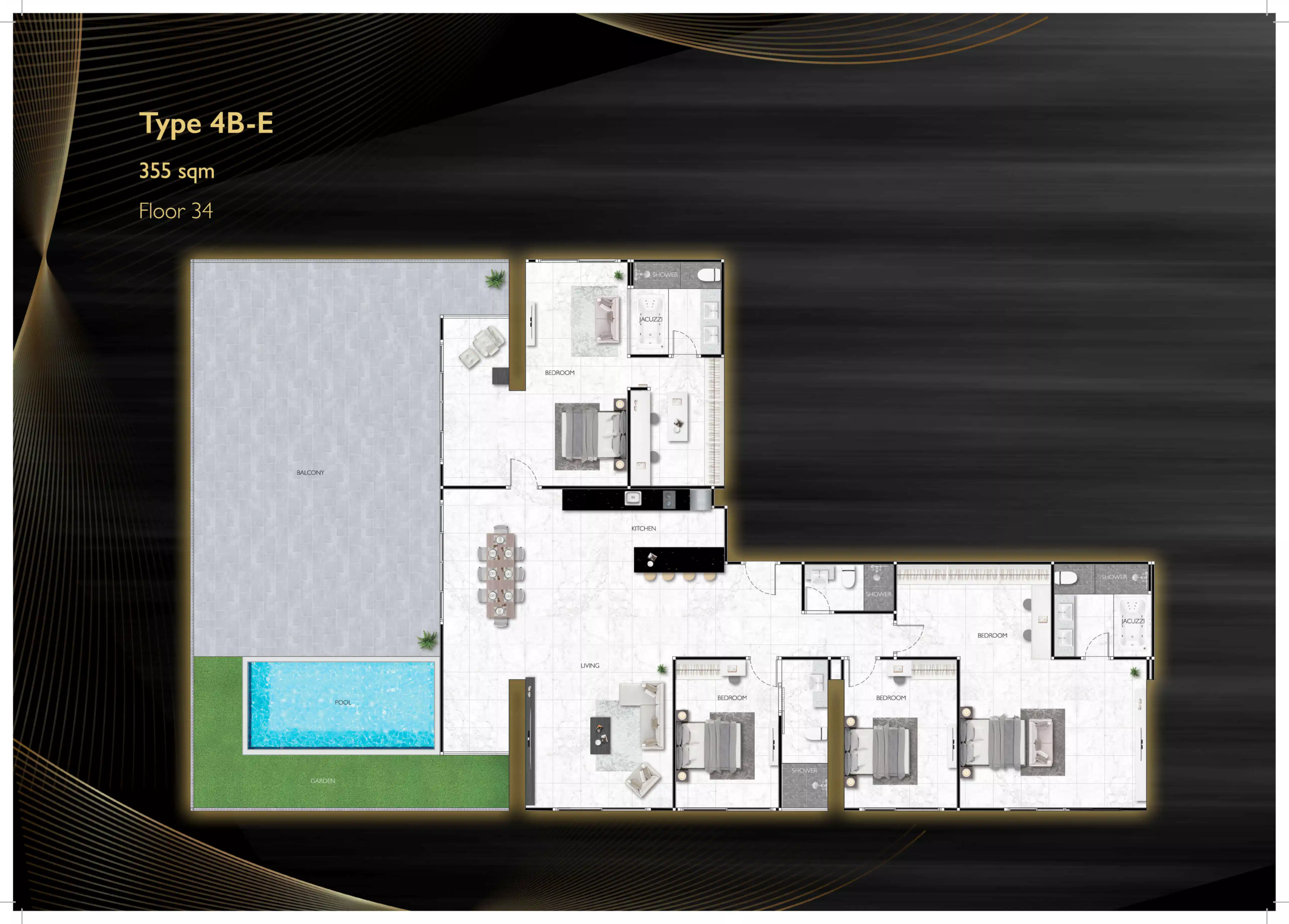 grand solaire noble 4 bedroom - E 355 sqm F34 - select property