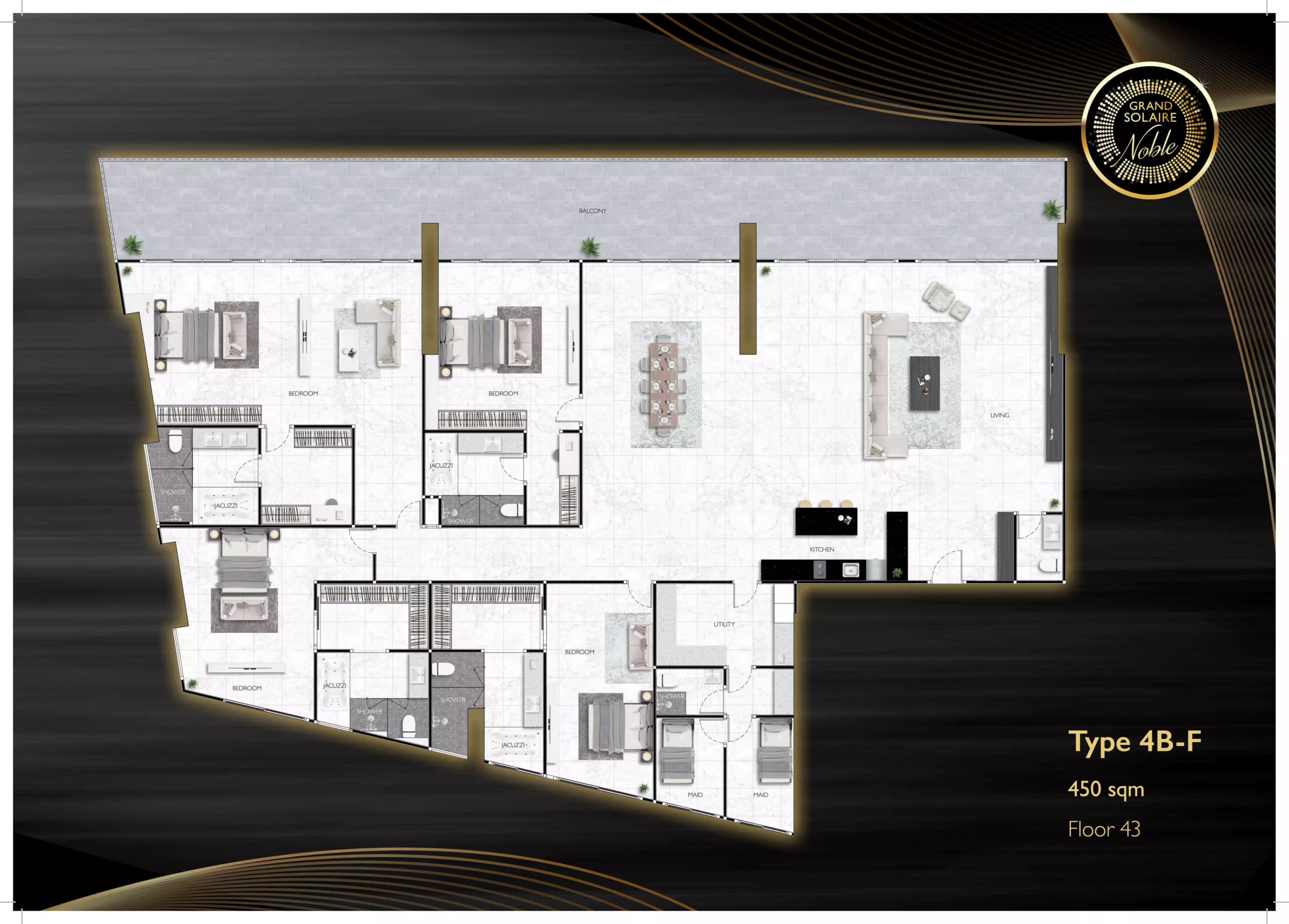 grand solaire noble 4 bedroom - F 450 sqm F43 - select property