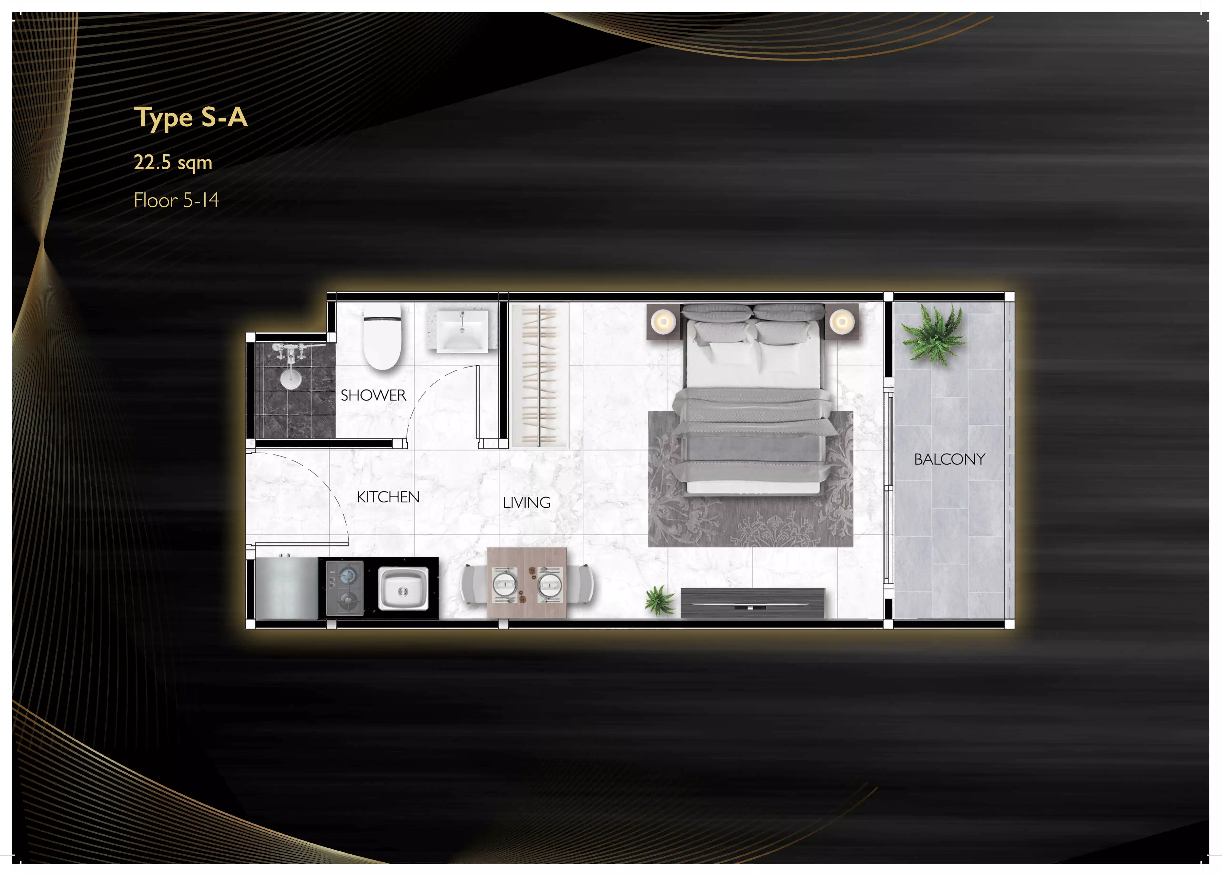 grand solaire noble Studio room - A 22.5 sqm F5-14 - select property