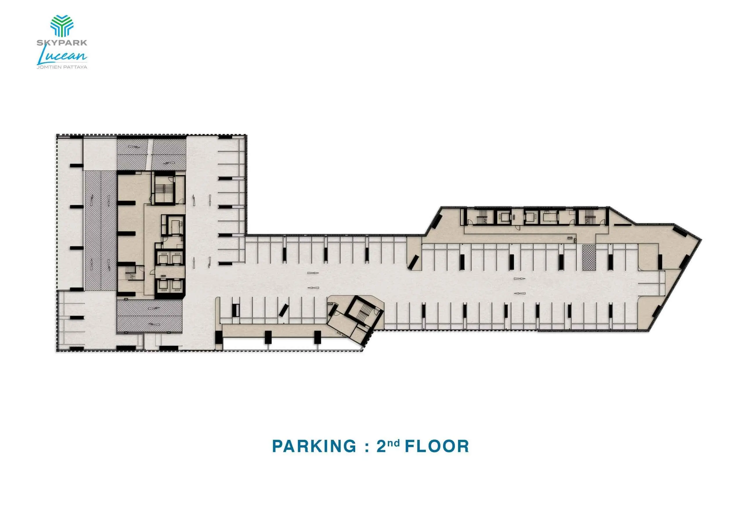 skypark lucean jomtien pattaya floor plan parking 2nd floor