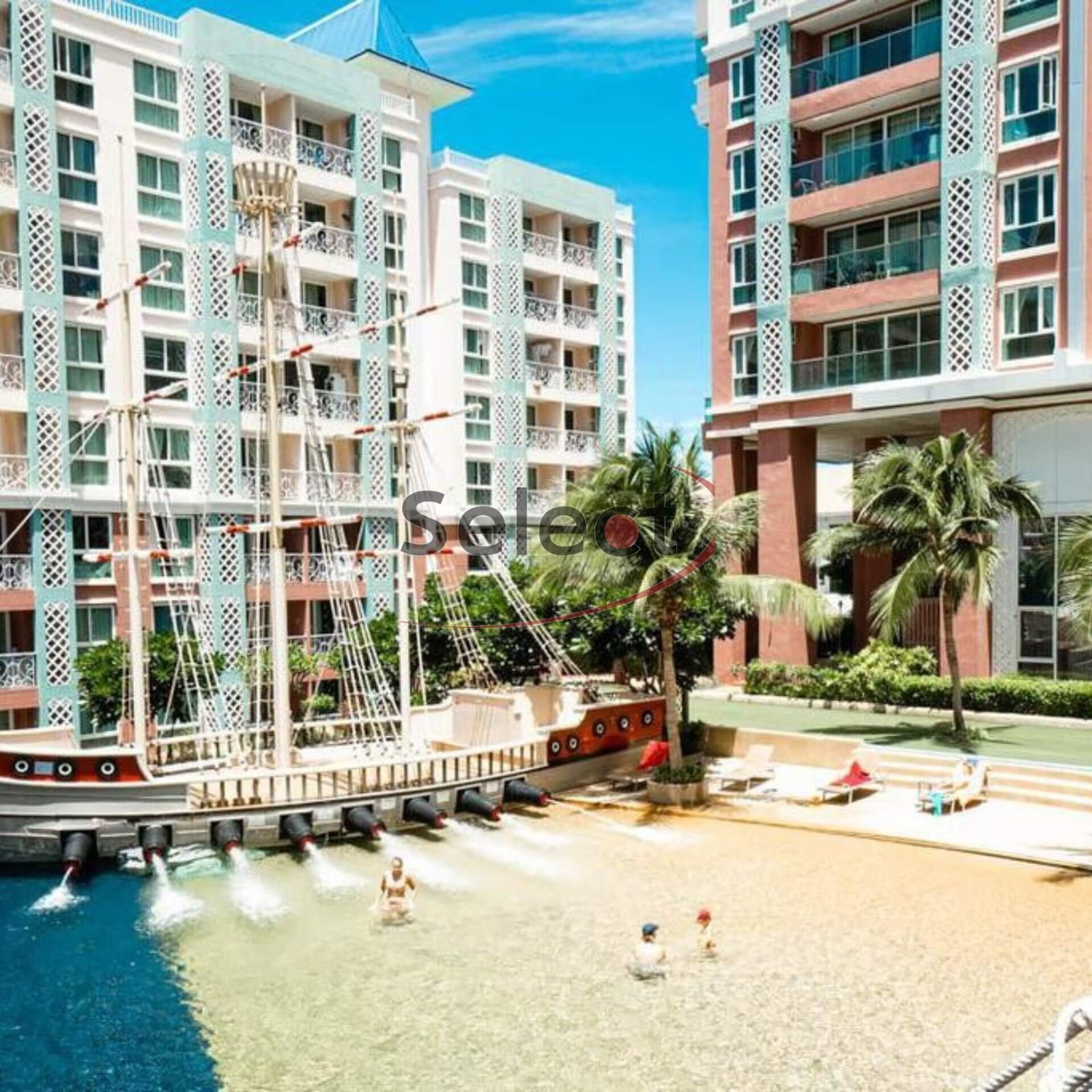 Luxury 1-Bedroom Pool View Residence at Grande Caribbean Resort Thappraya SSF2601175 - select property pattaya