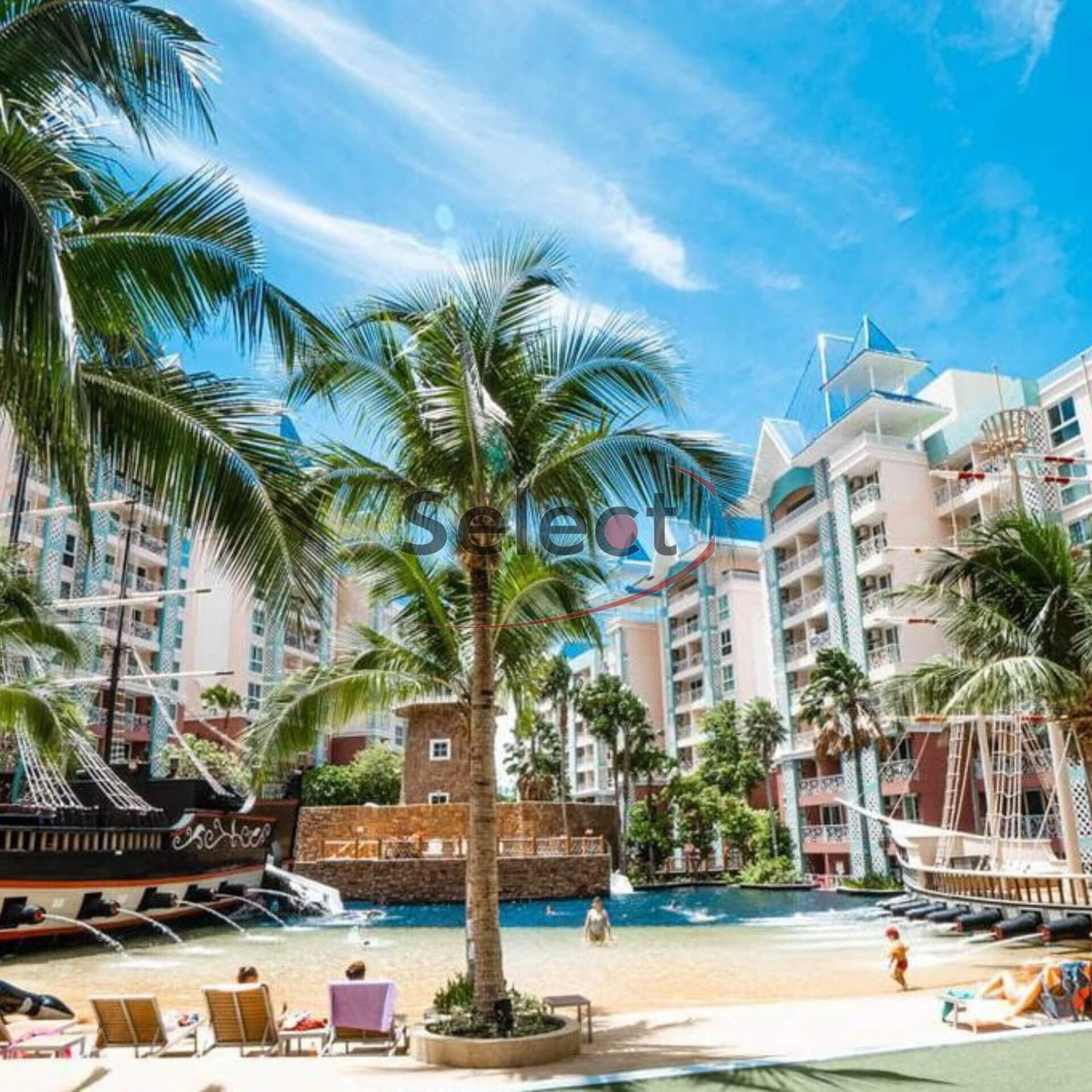Luxury 1-Bedroom Pool View Residence at Grande Caribbean Resort Thappraya SSF2601175 - select property pattaya