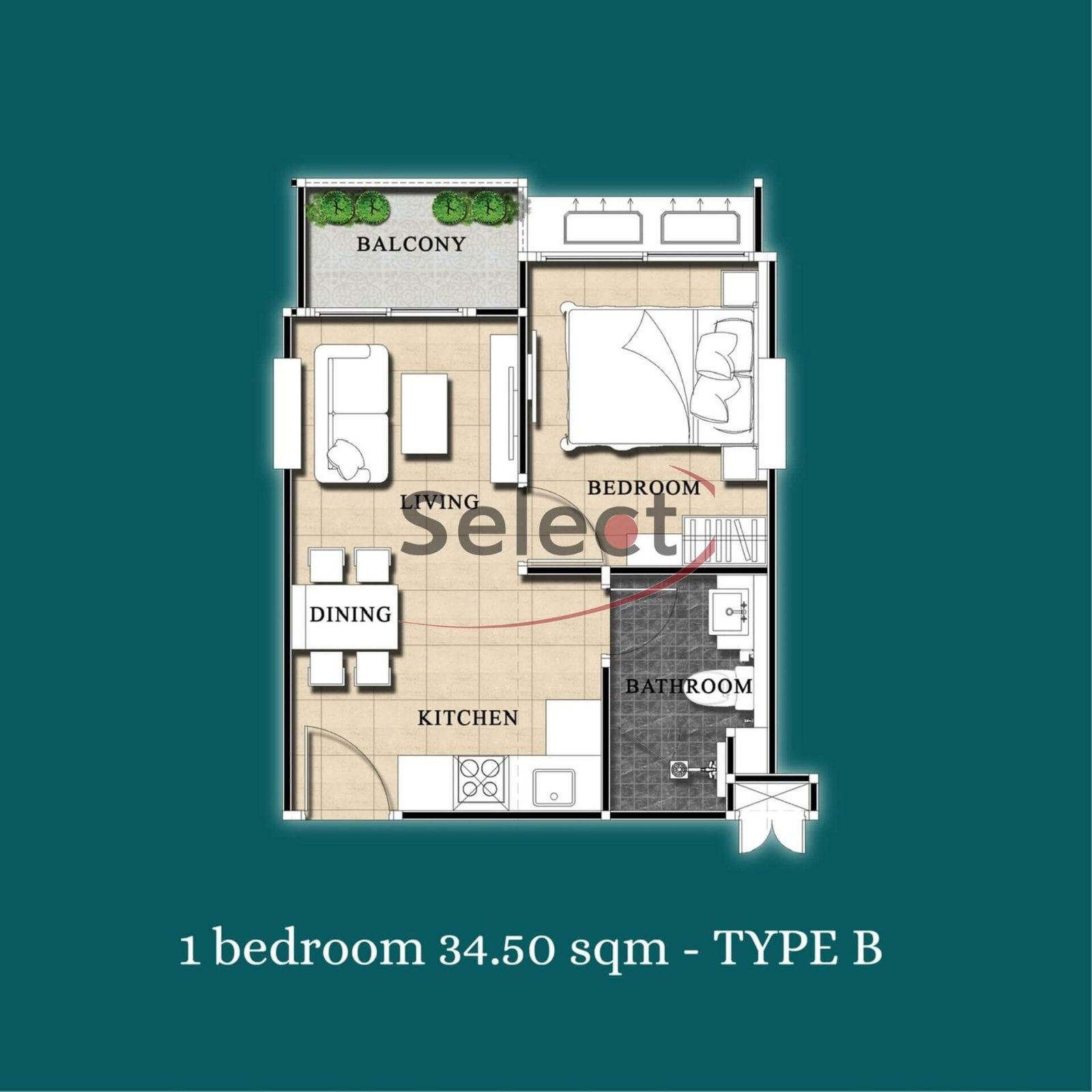 Modern 1-Bedroom Pool-Access Style Suite at Dusit Grand Park 2 Jomtien RS260297 - select property pattaya