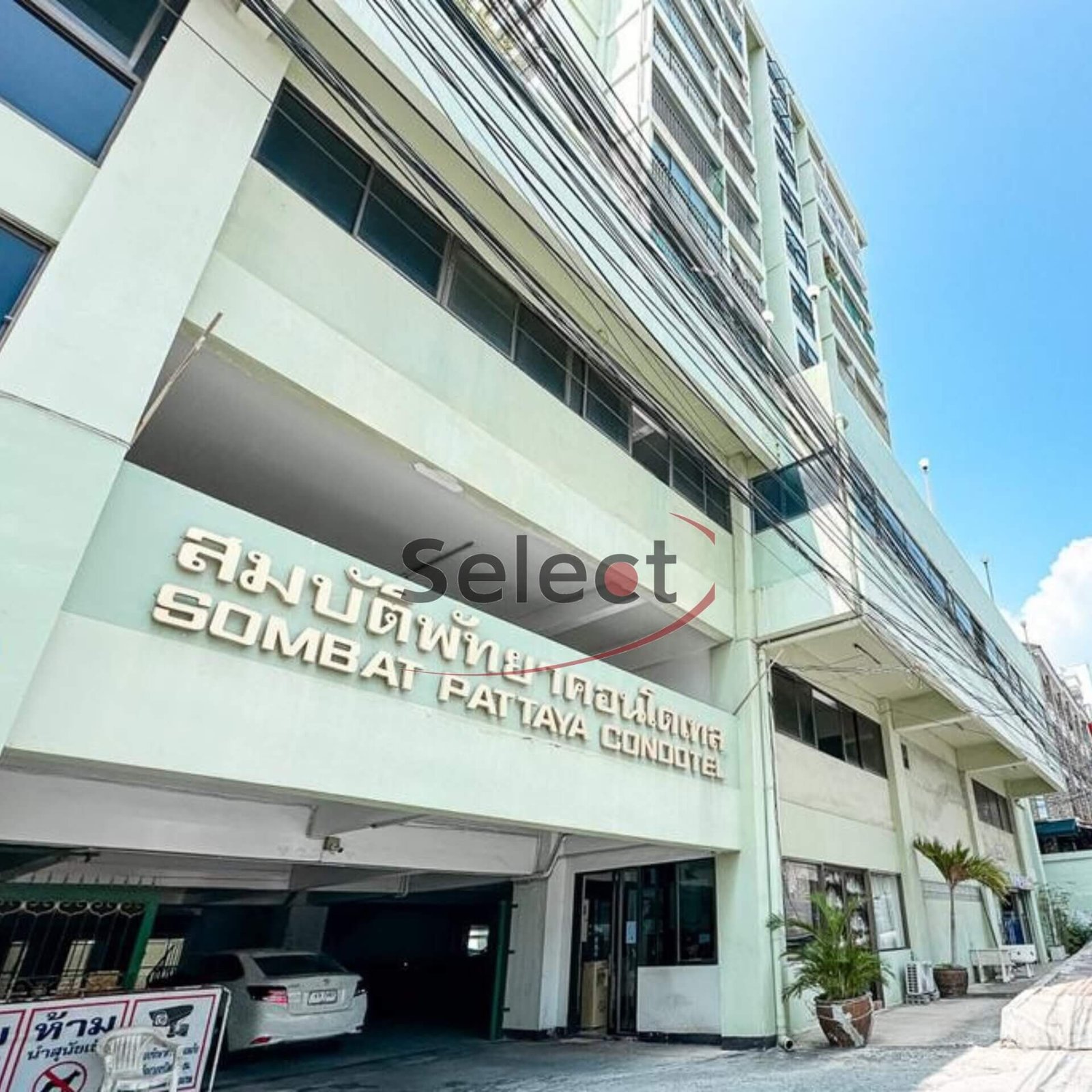 Newly Renovated 9th Floor Studio with Partial Sea View at Sombat Pattaya Condotel SSC2602179 - select property pattaya