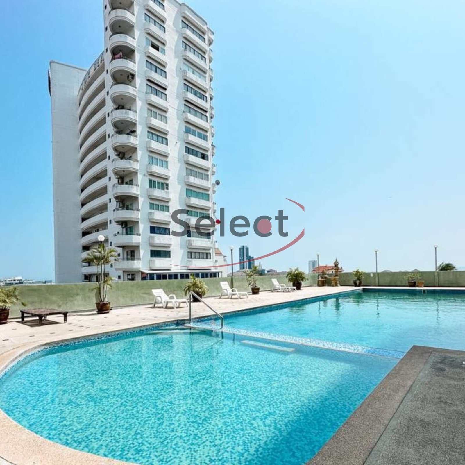 Newly Renovated 9th Floor Studio with Partial Sea View at Sombat Pattaya Condotel SSC2602179 - select property pattaya